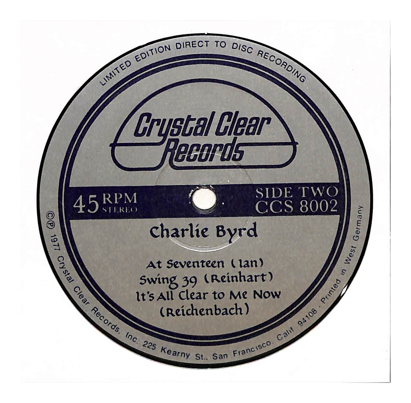 Direct Disc Recording