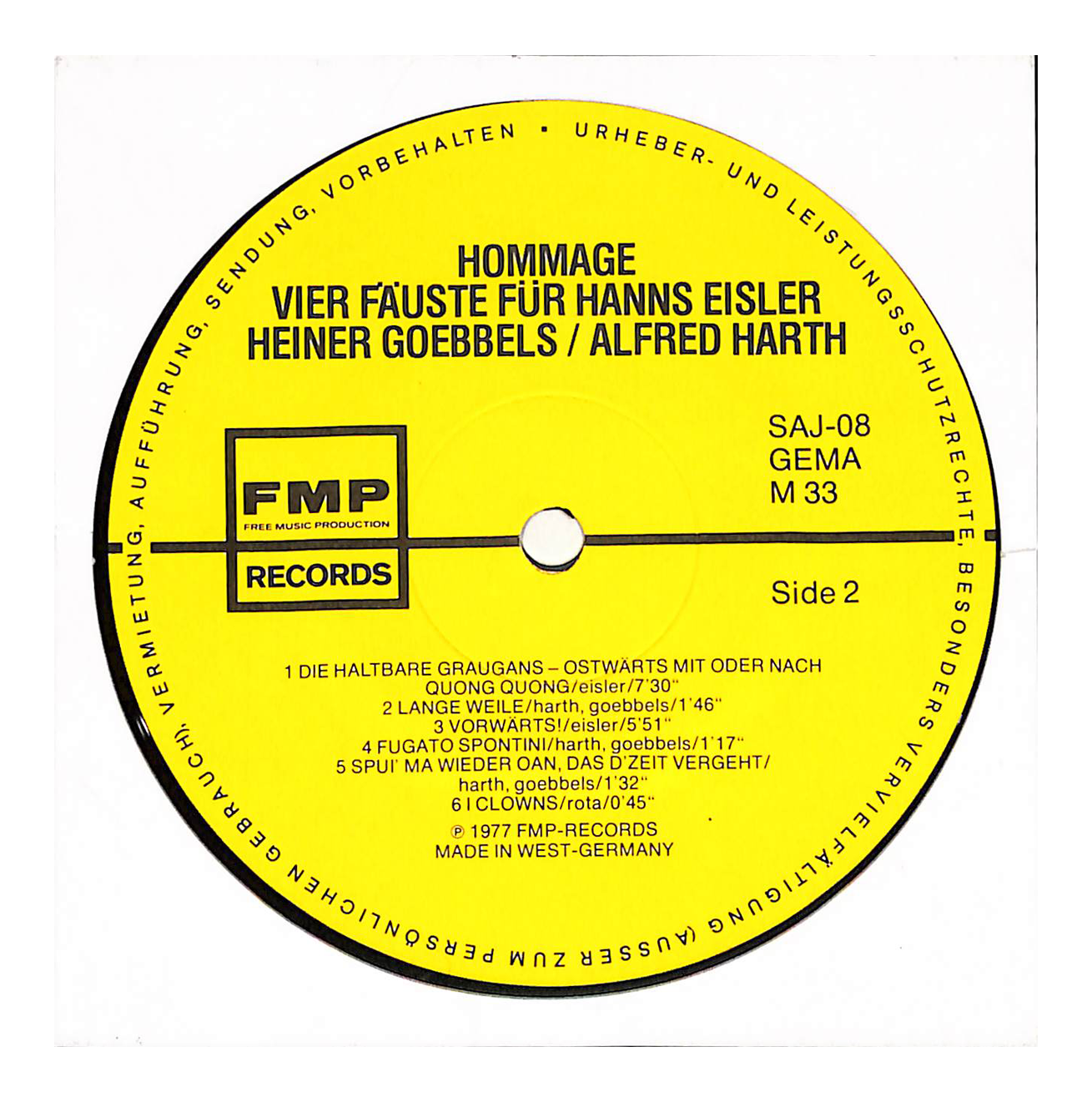 Hommage / Vier Fäuste Für Hanns Eisler