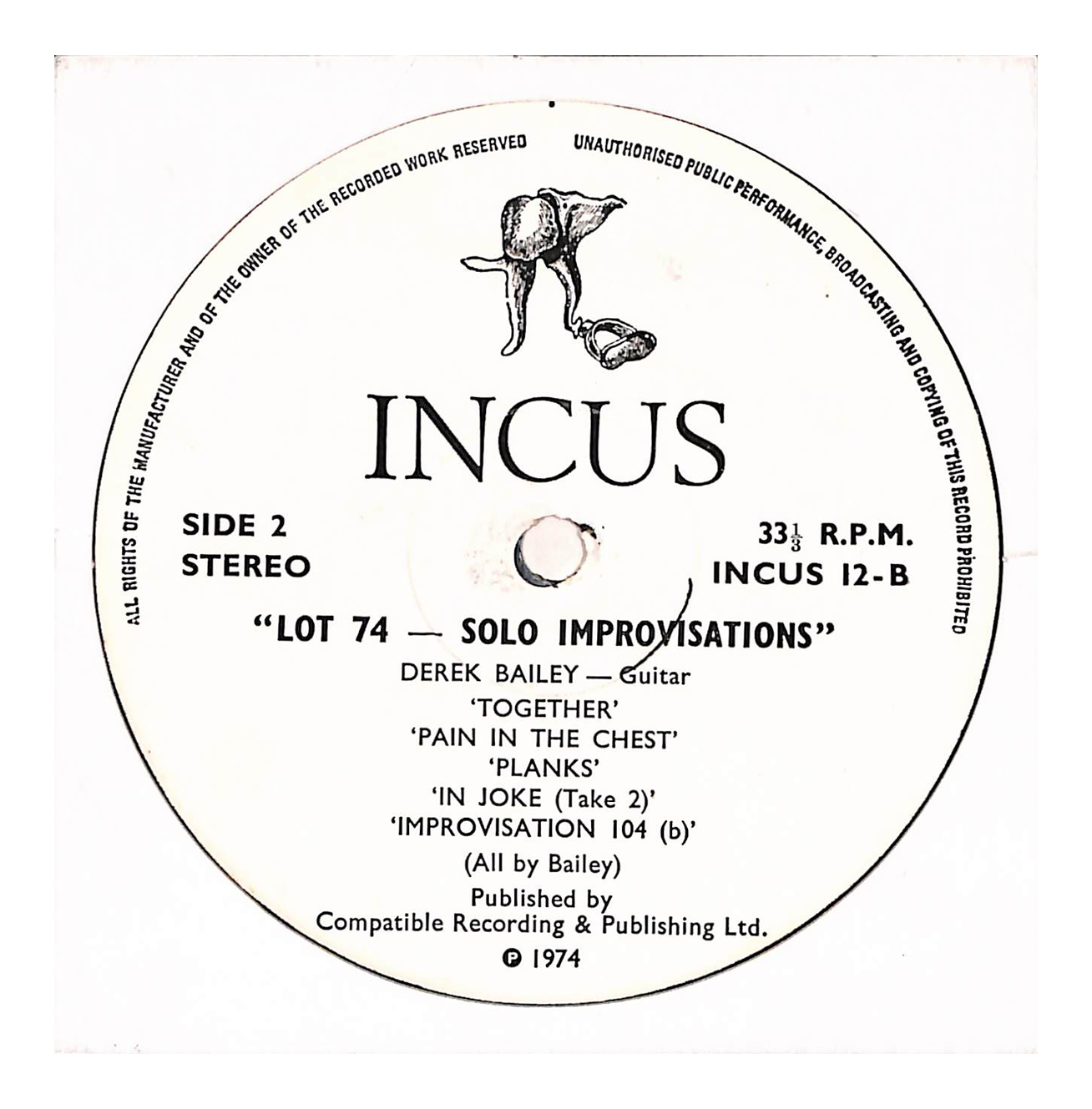 Lot 74 - Solo Improvisations