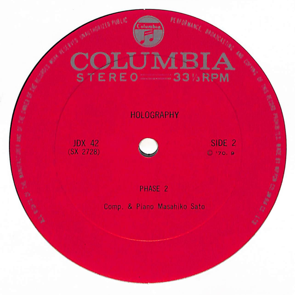 ピアノ・ソロ・アルバム Holography