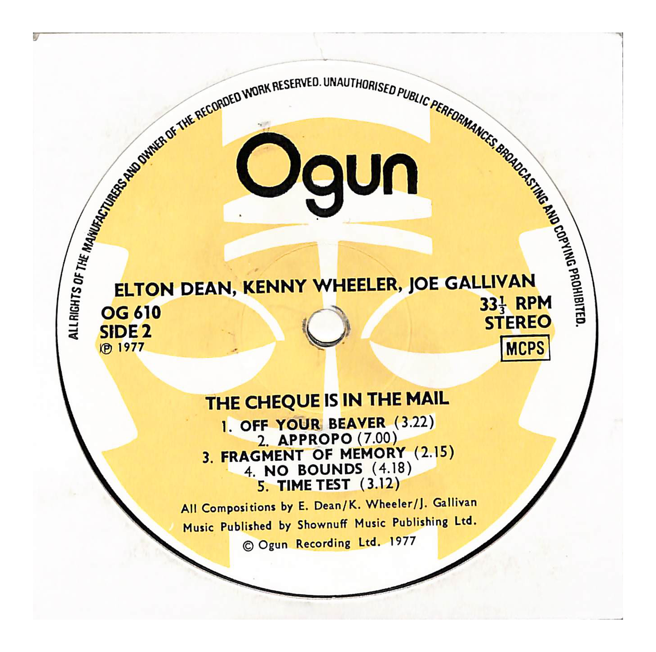 The Cheque Is In The Mail