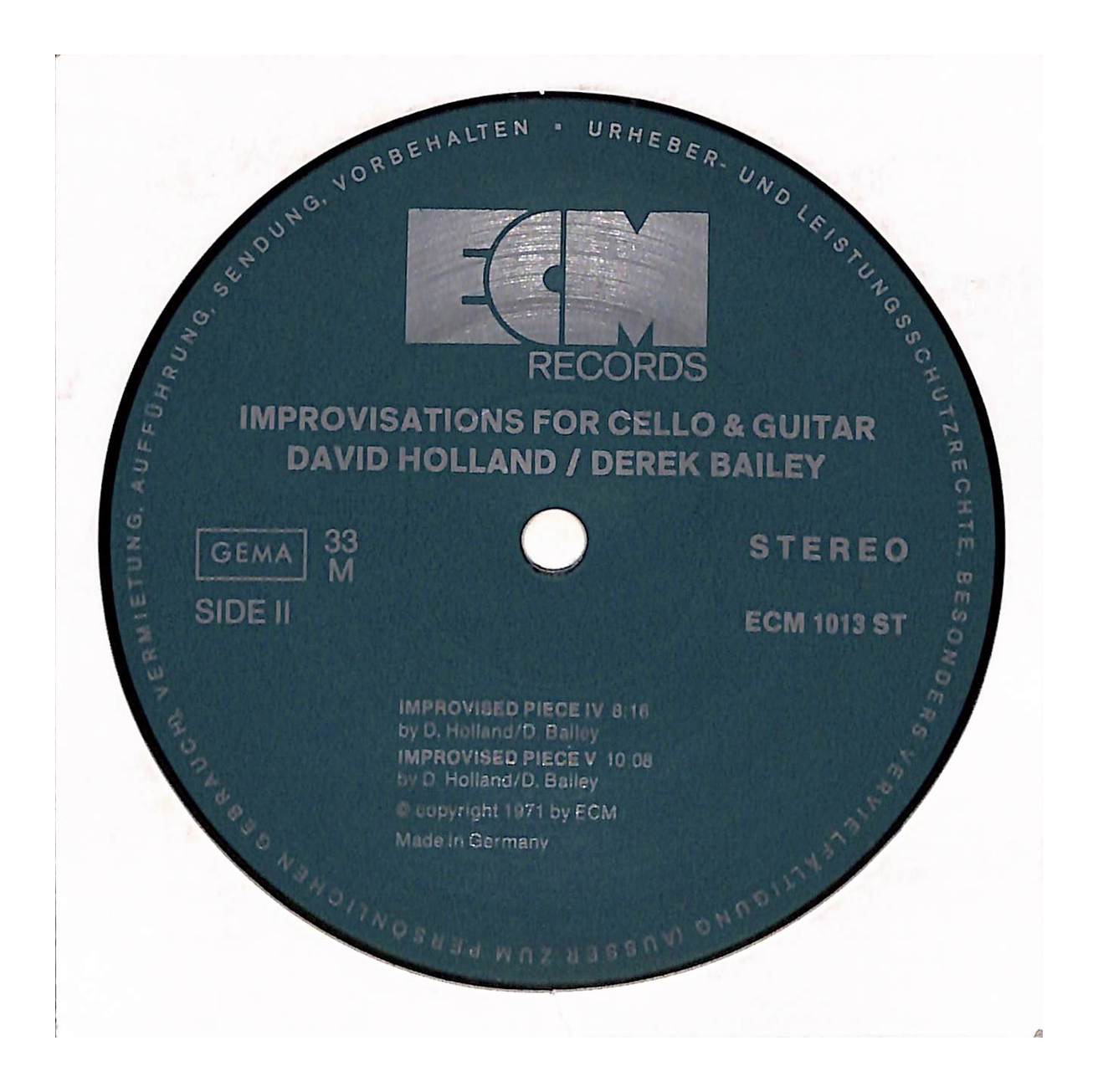 Improvisations For Cello And Guitar