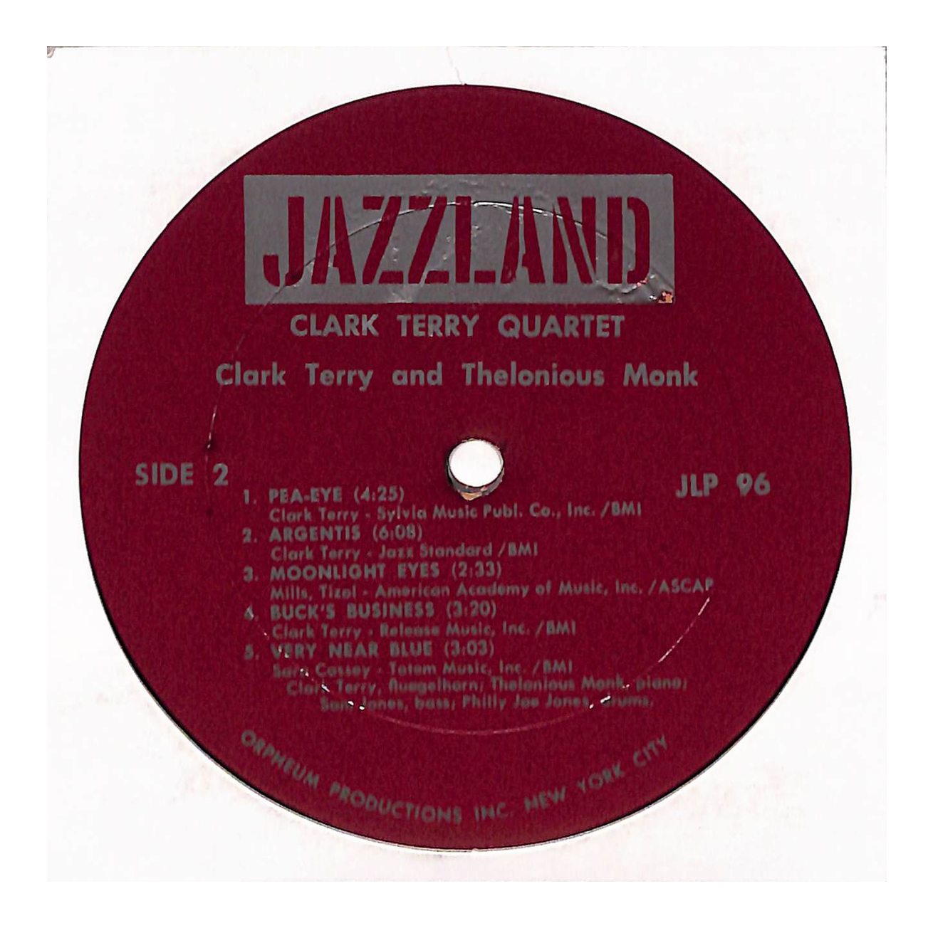 Clark Terry Quartet With Thelonious Monk