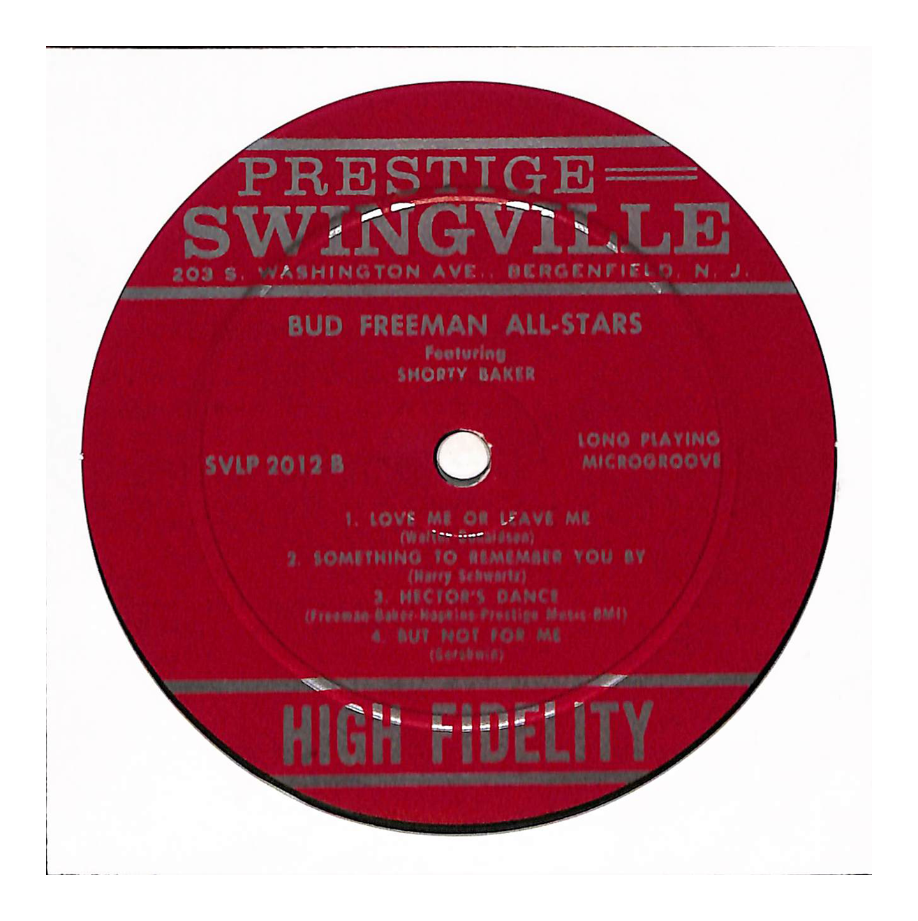 The Bud Freeman All-Stars Featuring Shorty Baker