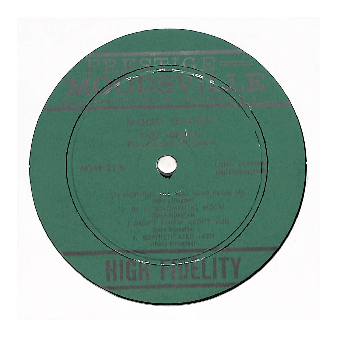 Mood Indigo!!! Taft Jordan Plays Duke Ellington