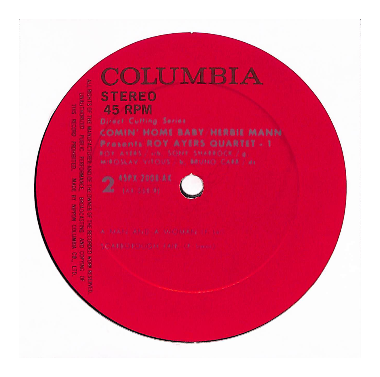 Herbie Mann Presents Comin' Home Baby Roy Ayers Quartet 1