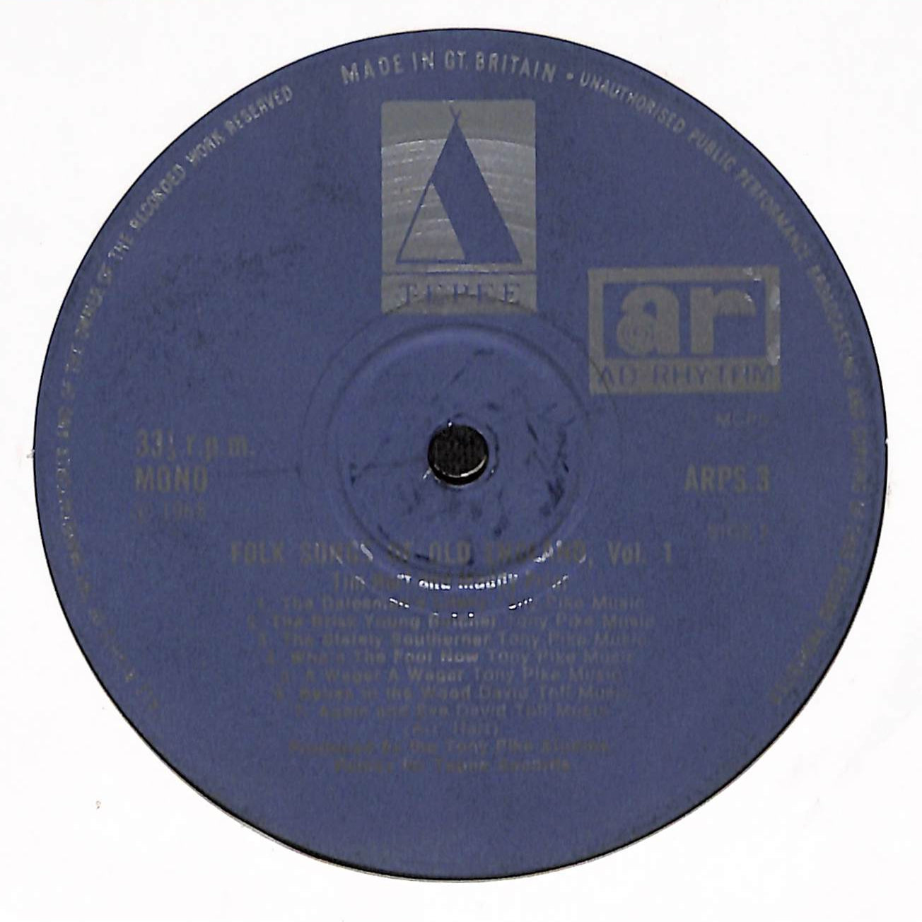 Folk Songs Of Old England Volume 1