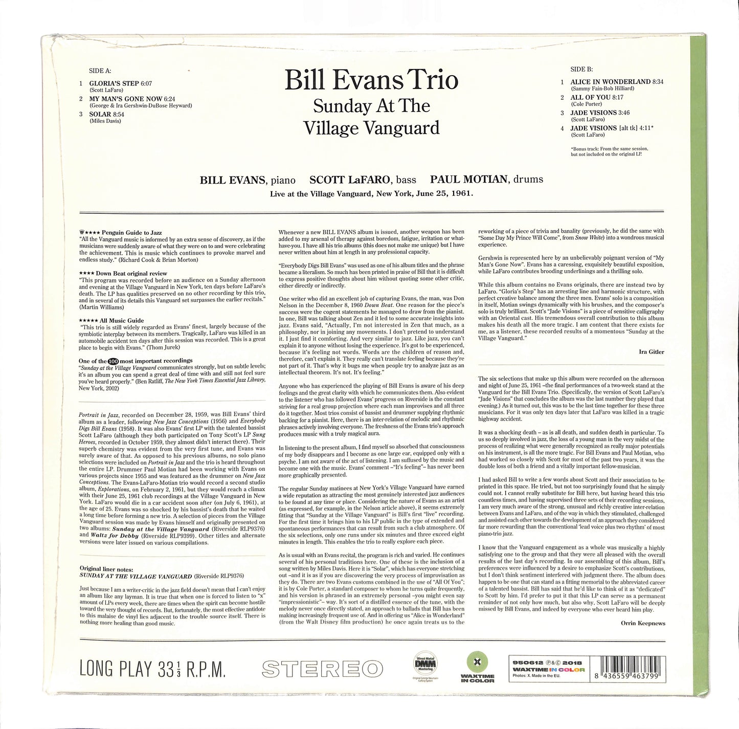 Sunday At The Village Vanguard