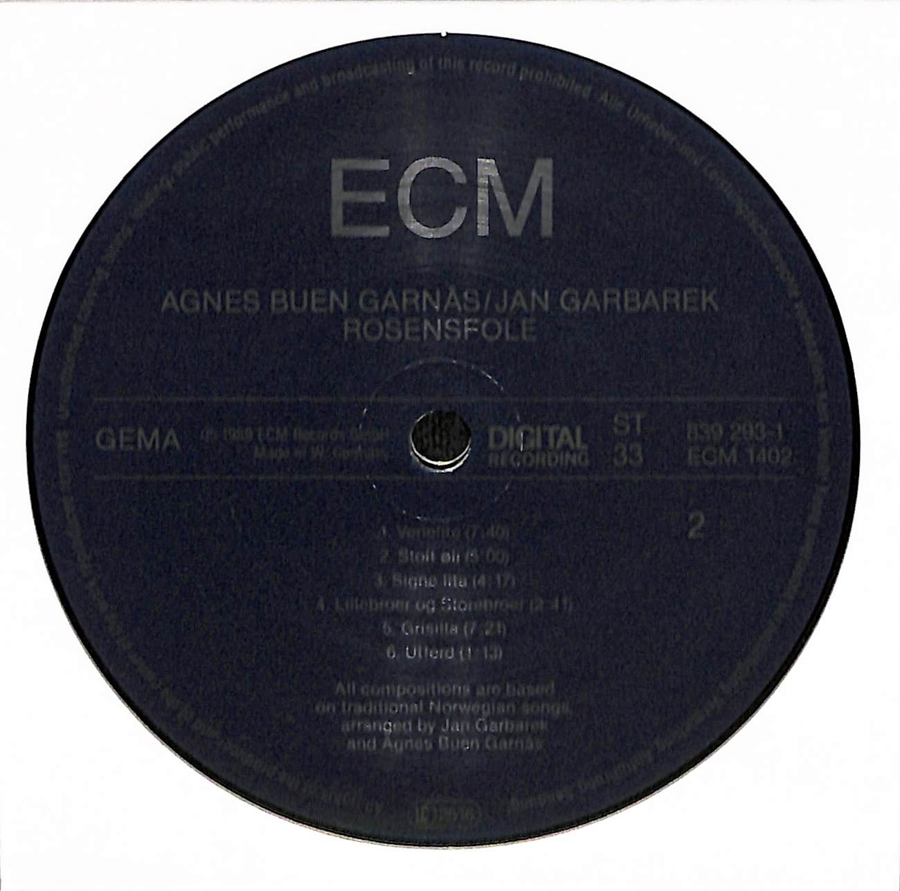 Rosensfole (Medieval Songs From Norway)