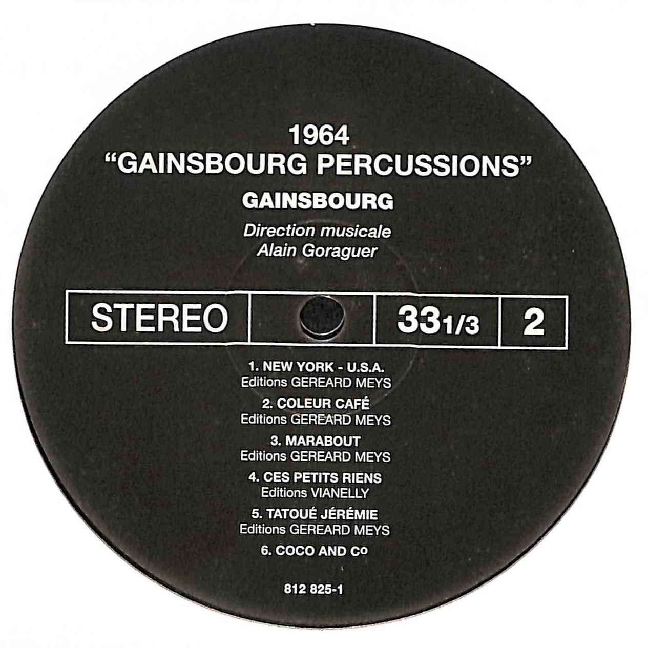1964 "Gainsbourg Percussions"