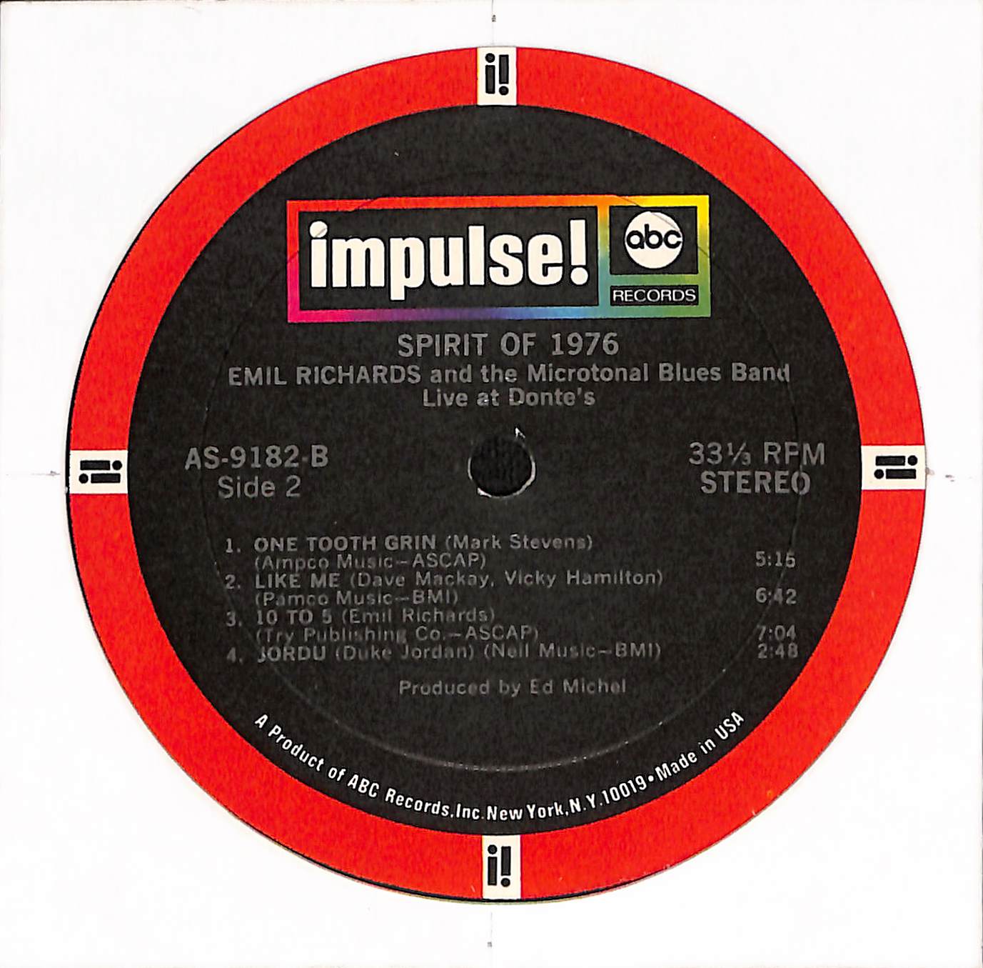 Spirit Of 1976 / Live At Donte's