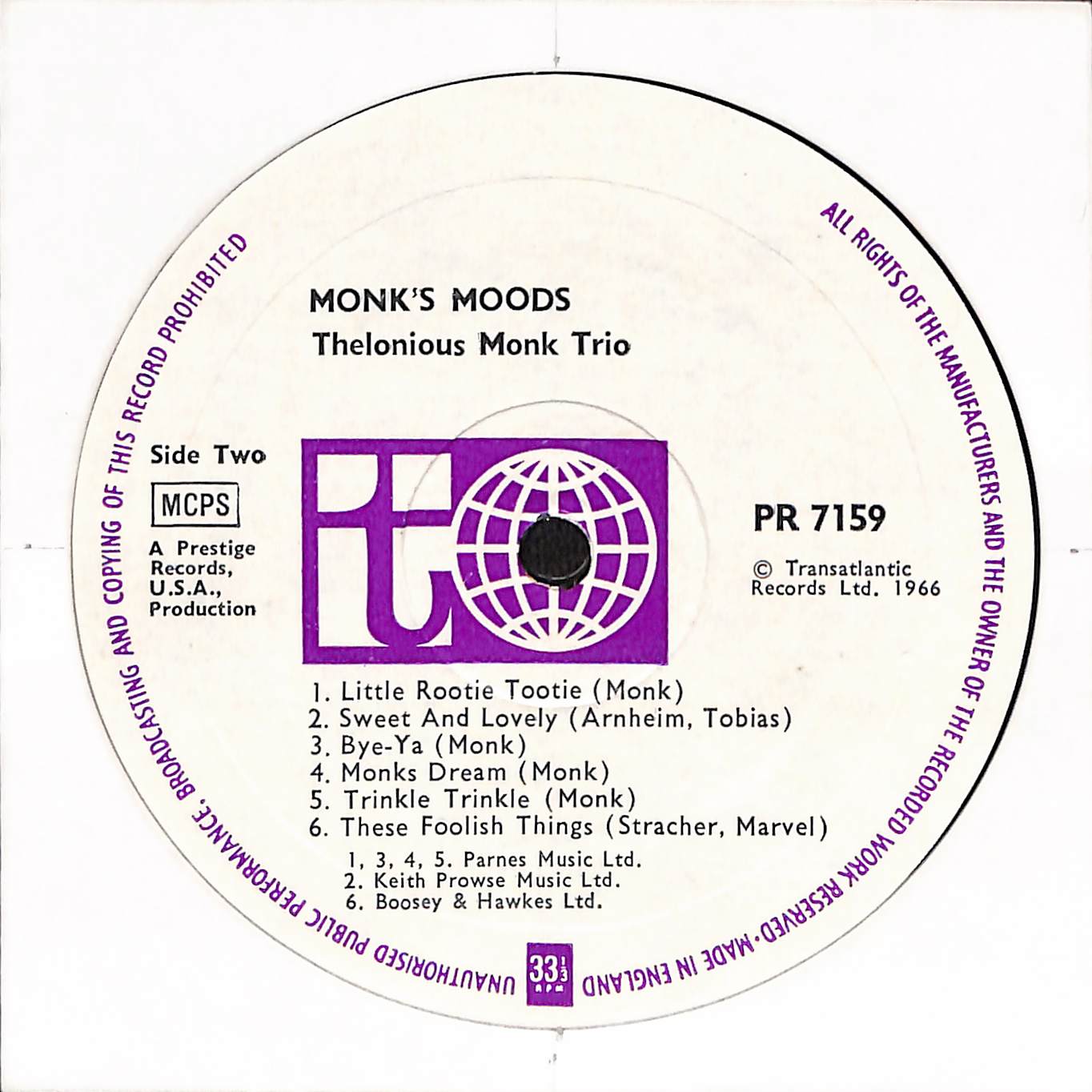 Monk's Moods