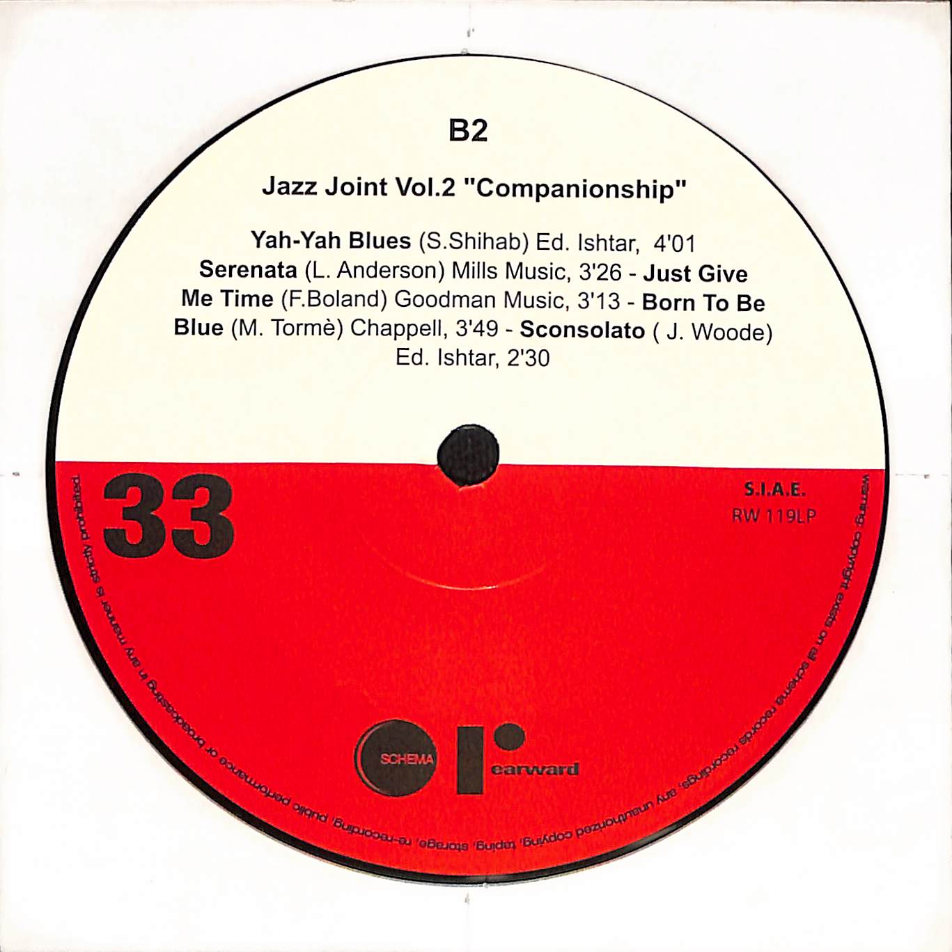 Companionship / Jazz Joint, Vol. 2