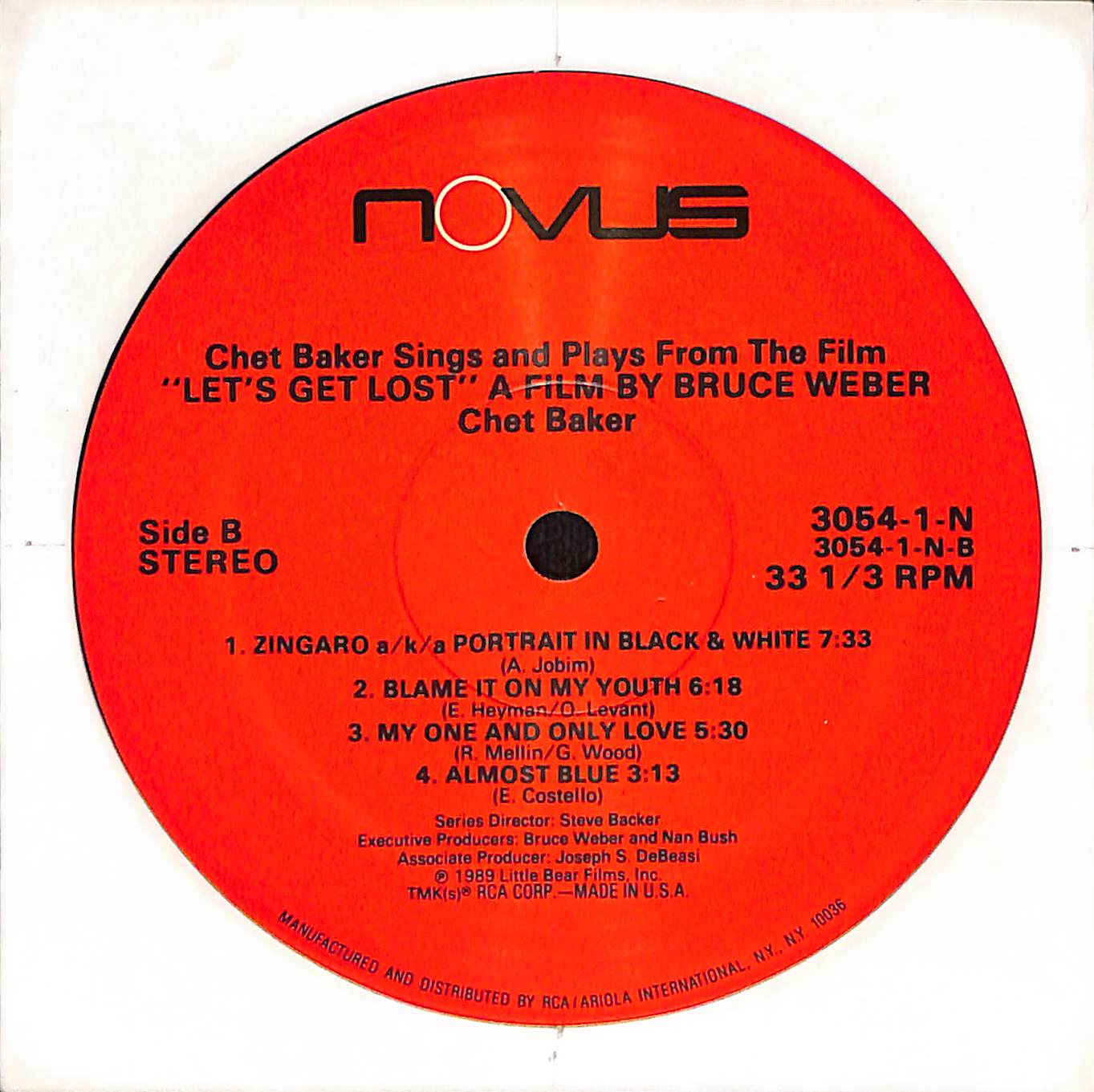 Chet Baker Sings And Plays From The Film "Let's Get Lost"