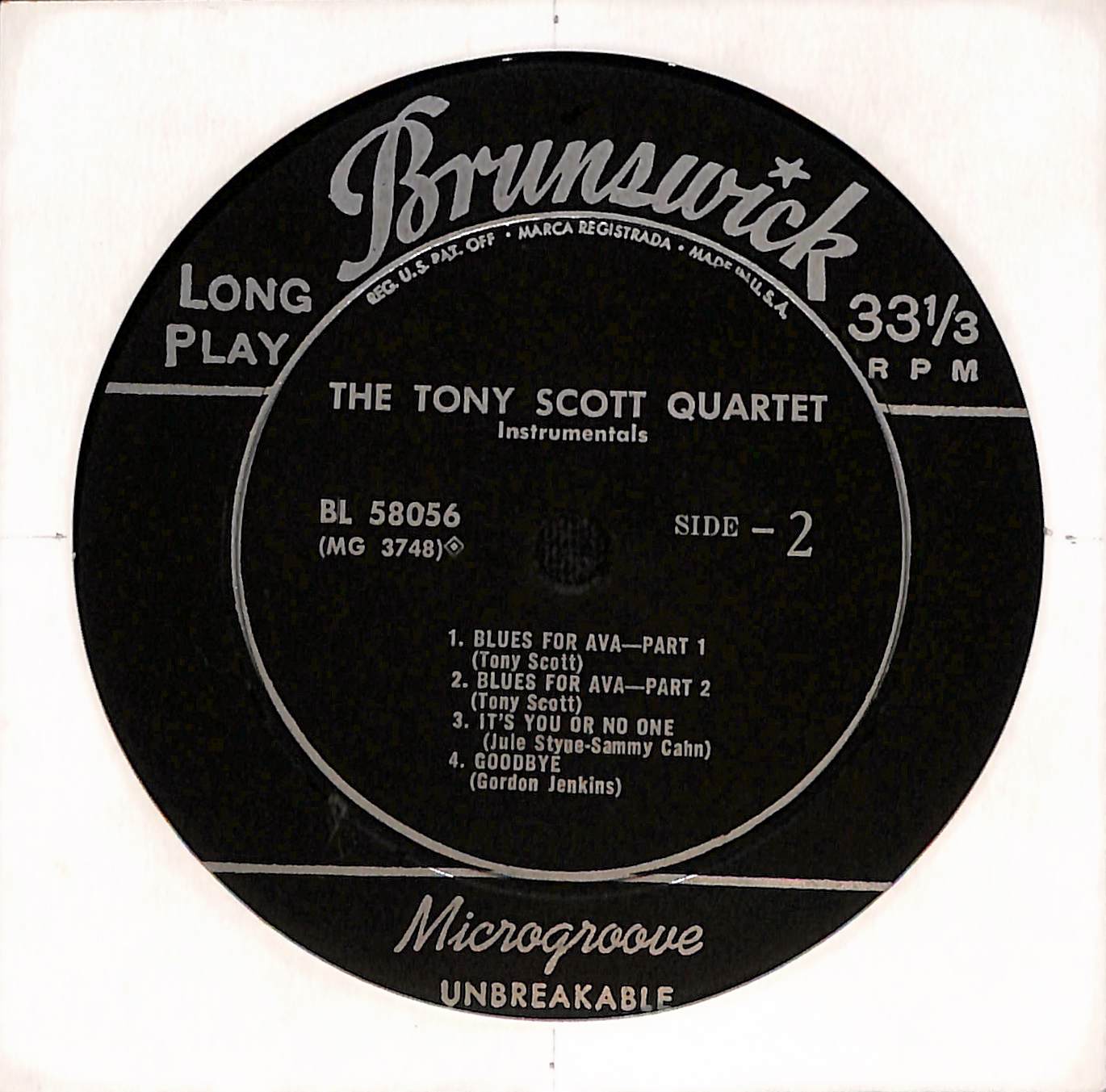 Tony Scott Quartet