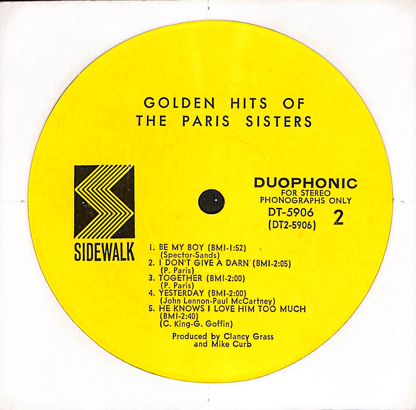 Golden Hits Of The Paris Sisters