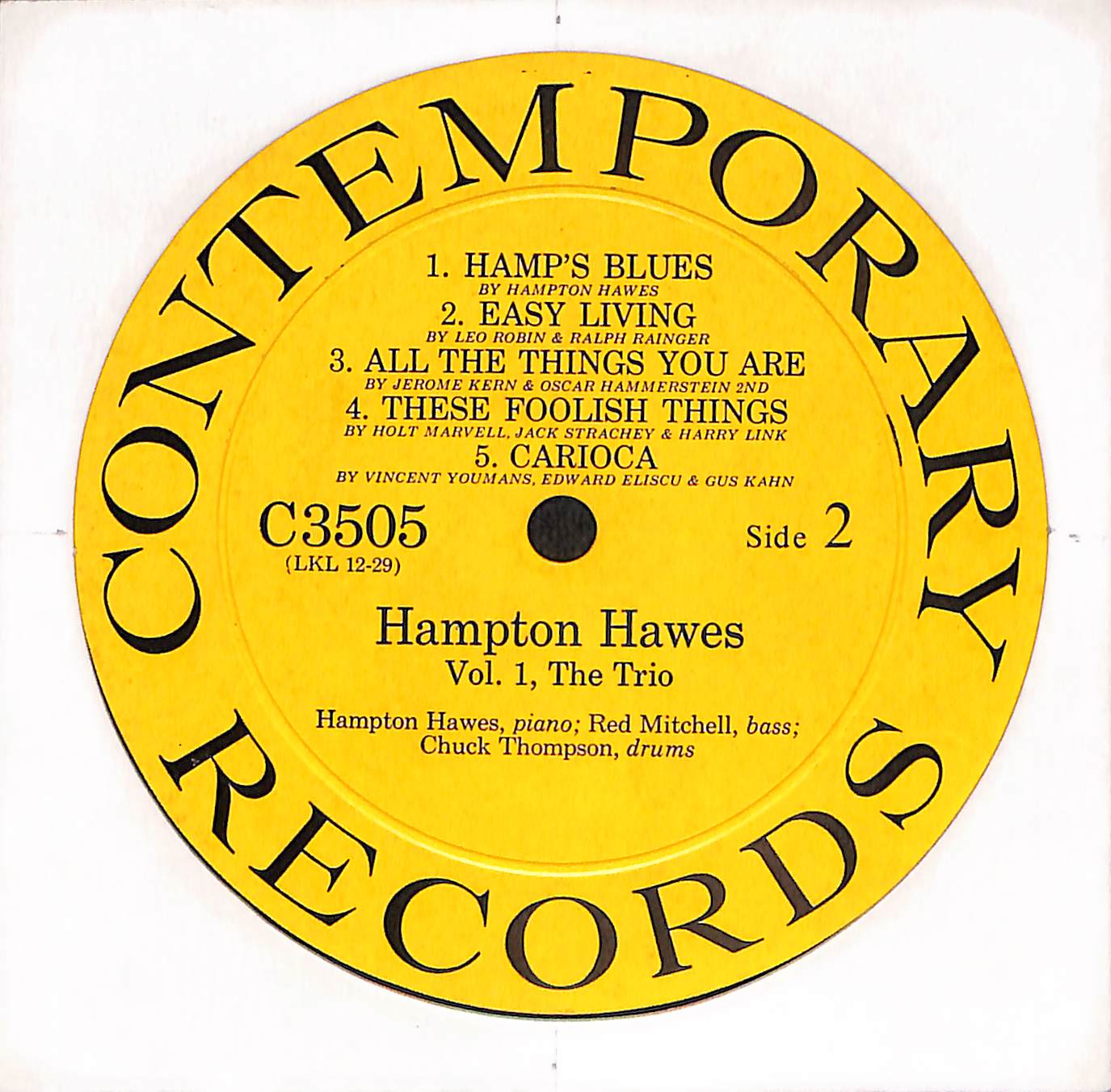 Hampton Hawes Vol. 1: The Trio
