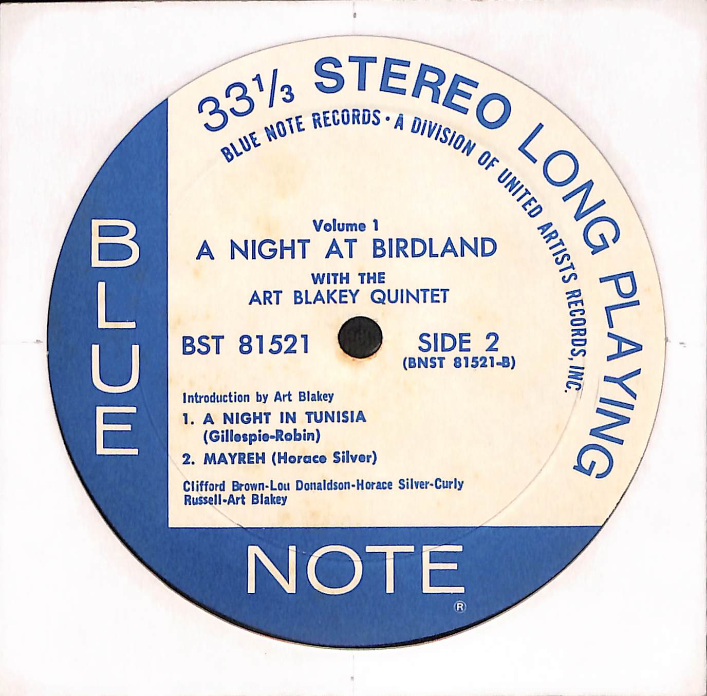 A Night At Birdland, Volume 1