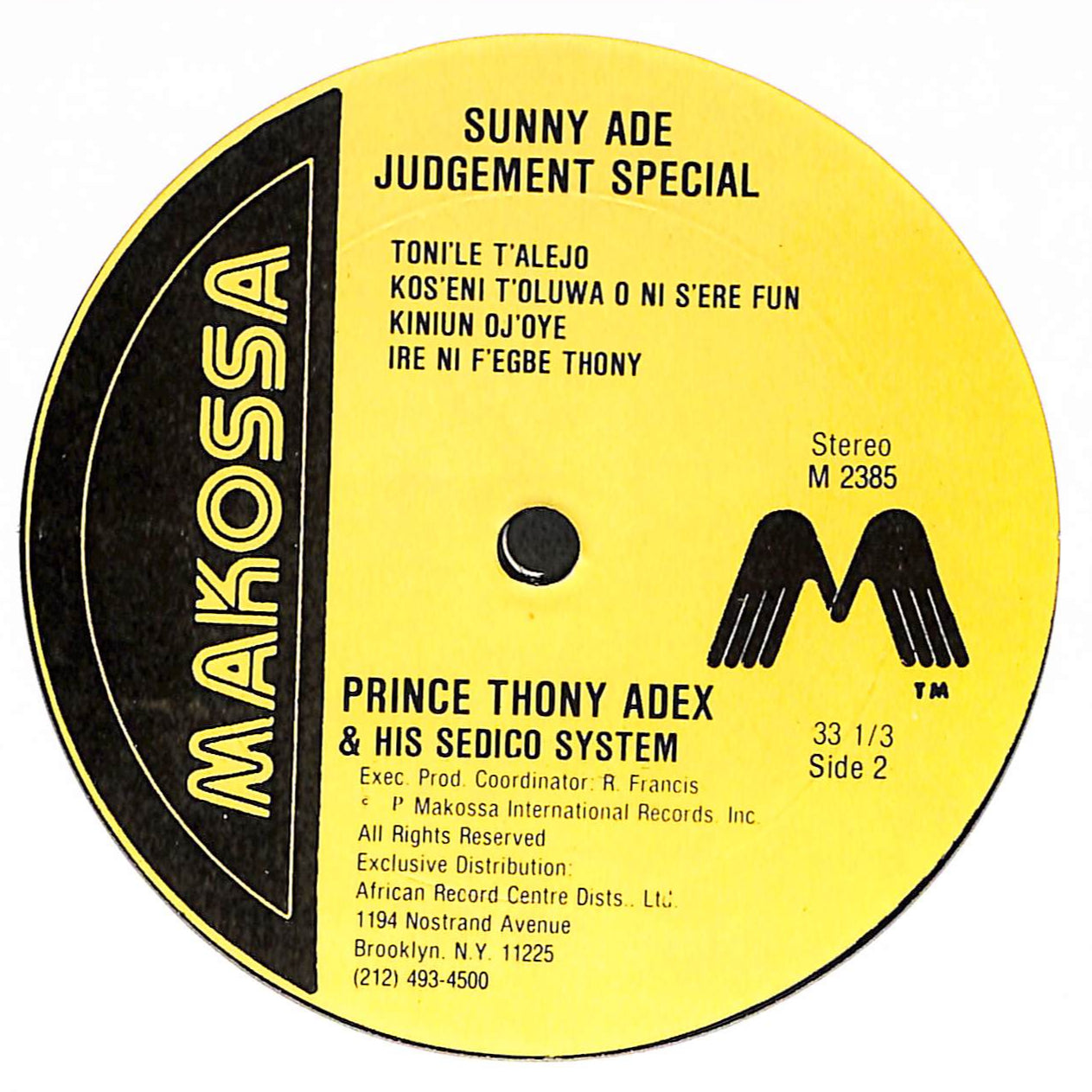 Sunny Ade Judgement Special