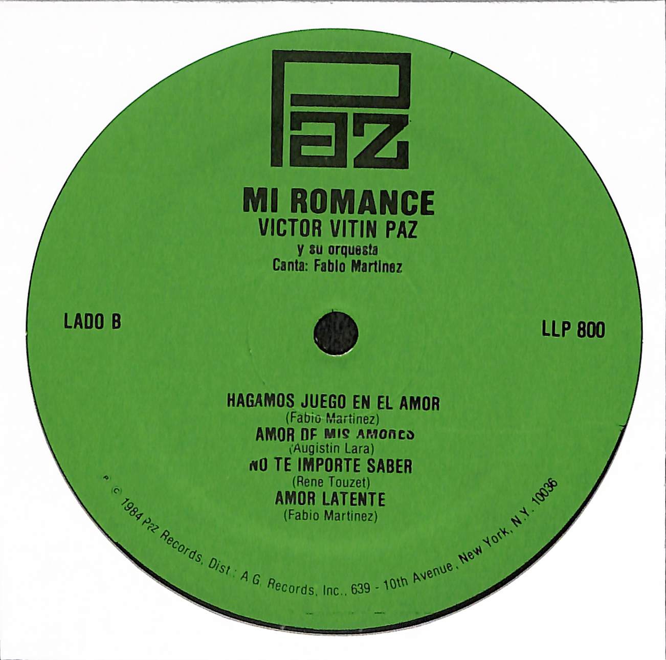 Mi Romance Fabio Martinez