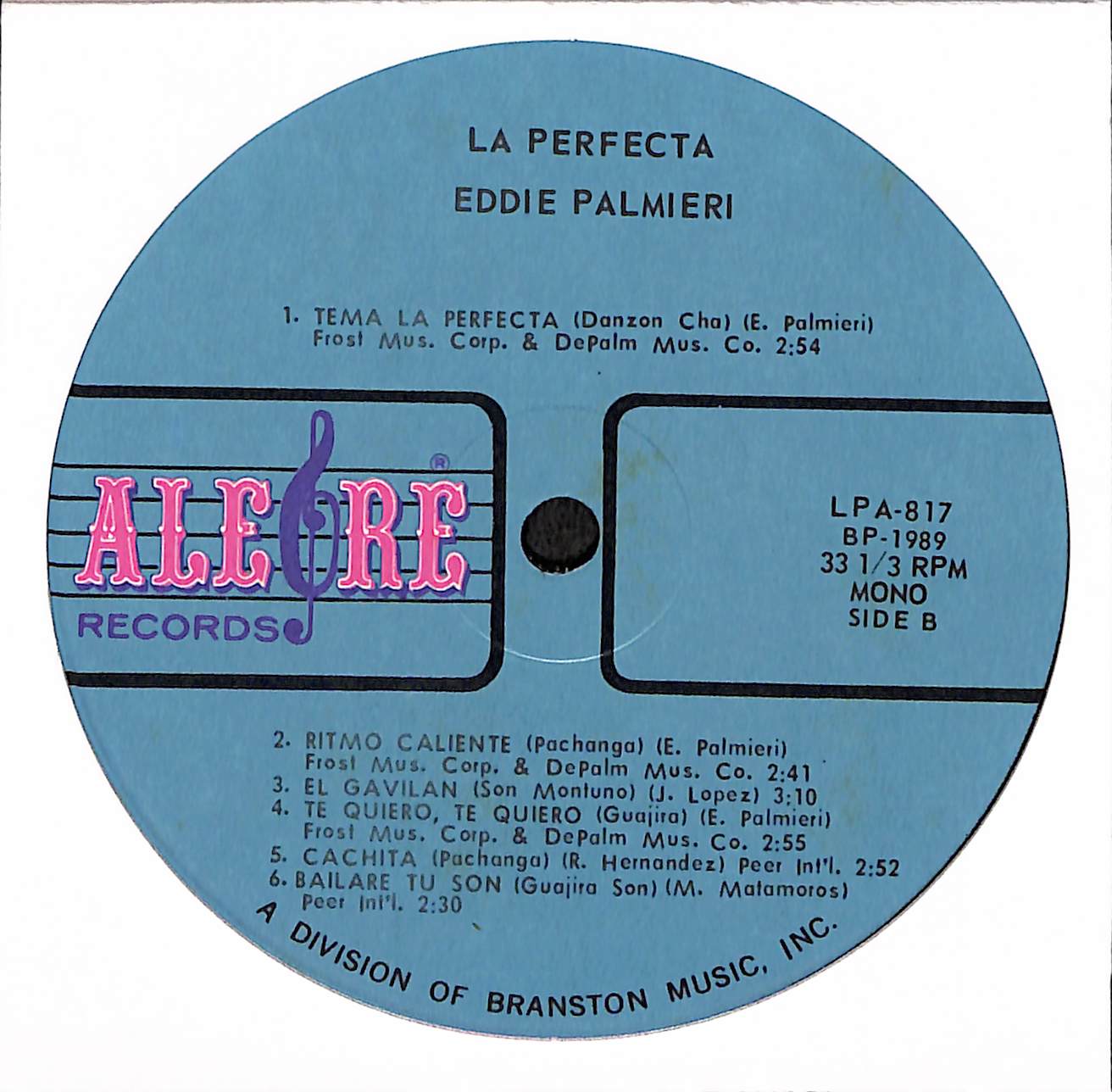 Eddie Palmieri And His Conjunto "La Perfecta"