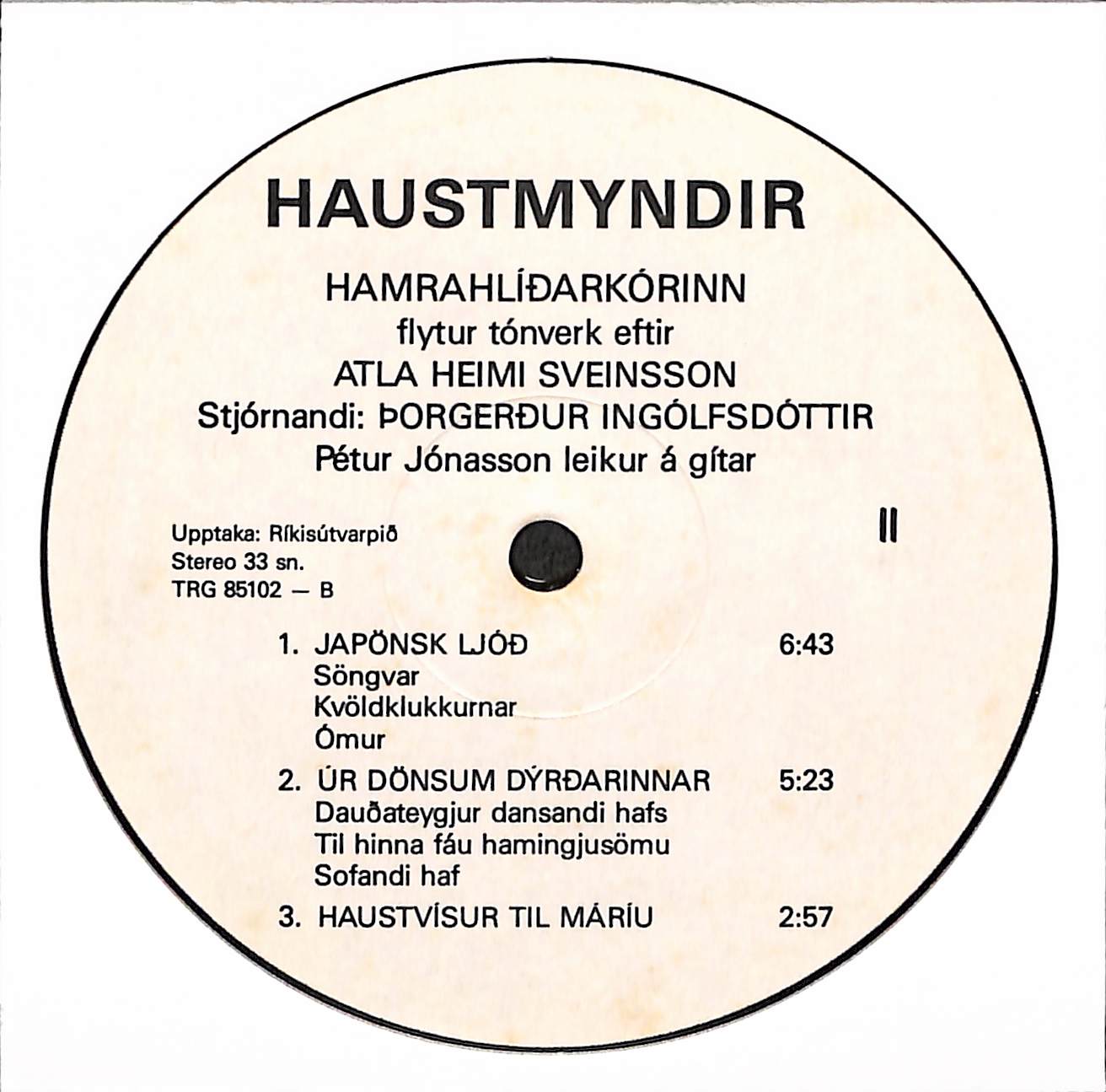 Haustmyndir – Hamrahlíðarkórinn Flytur Tónverk Eftir Atla Heimi Sveinsson