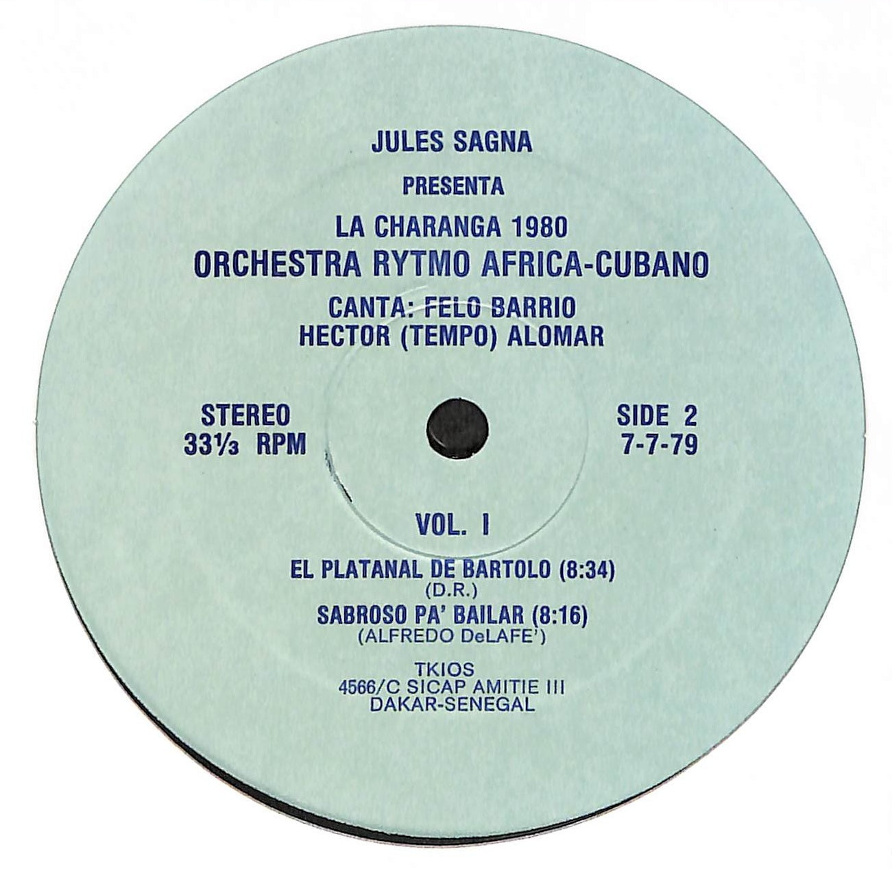 Jules Sagna Presenta La Charanga 1980 Orchestra Rytmo Africa - Cubana