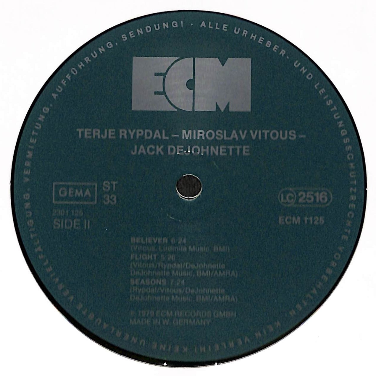 Terje Rypdal / Miroslav Vitous / Jack DeJohnette