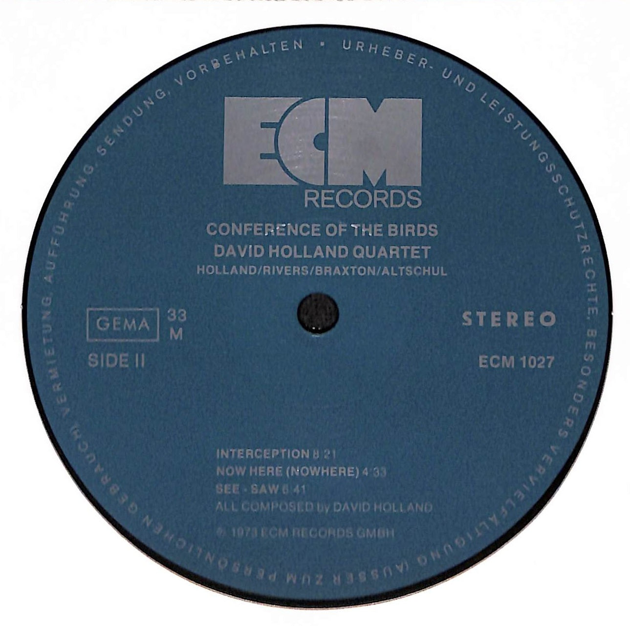 David Holland, Sam Rivers, Anthony Braxton, Barry Altschul - Conference Of The Birds