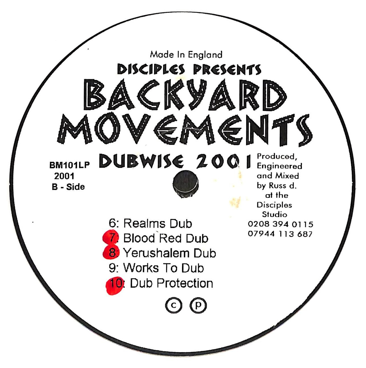 Disciples Presents Backyard Movements Dubwise 2001