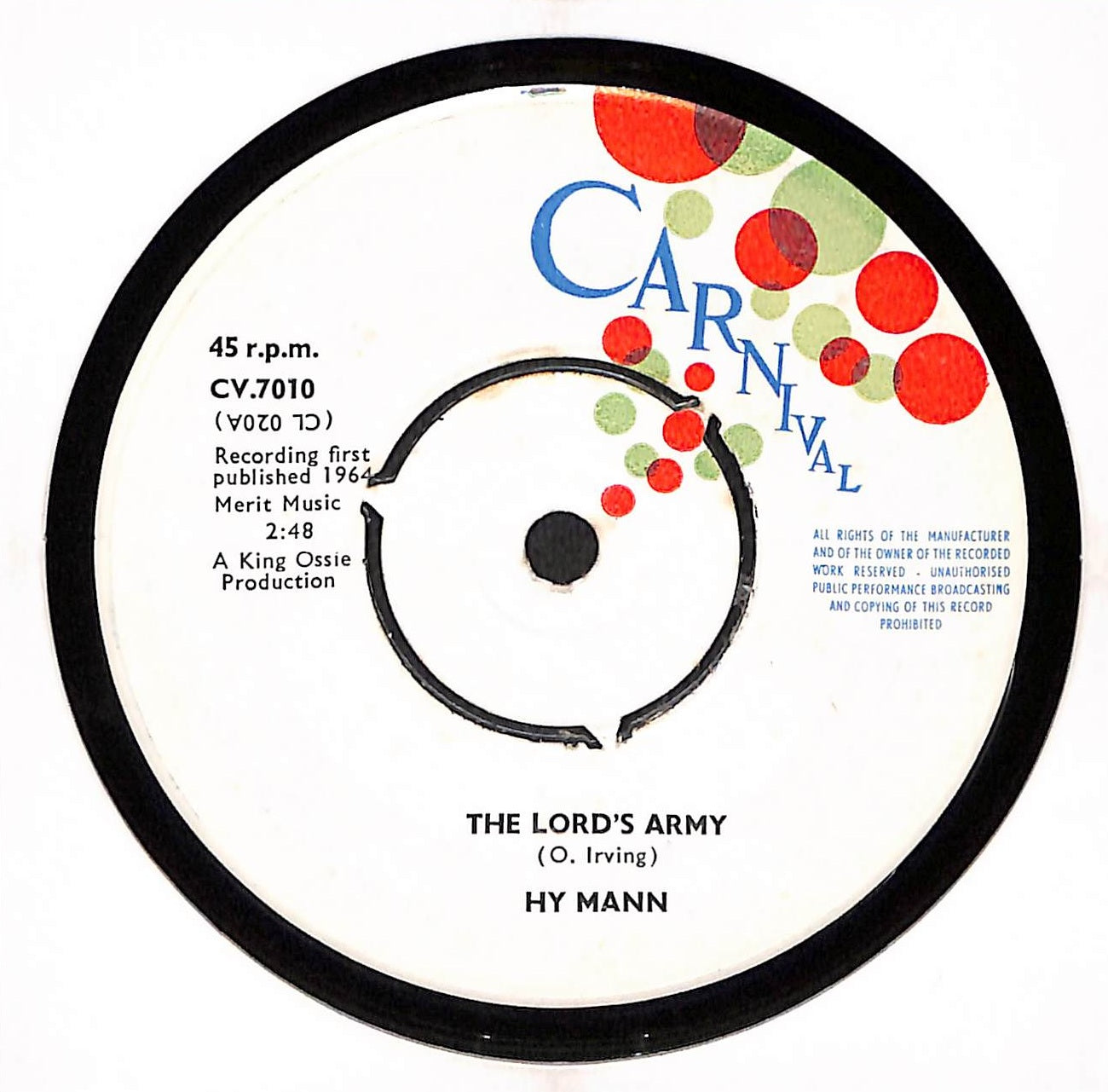 Say What You Want To Say c/w The Lord's Army