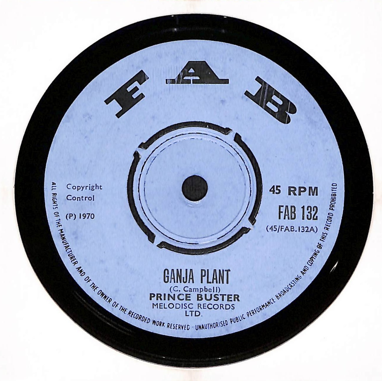 レコード Prince Buster / Ganja Plant レゲエ レコード