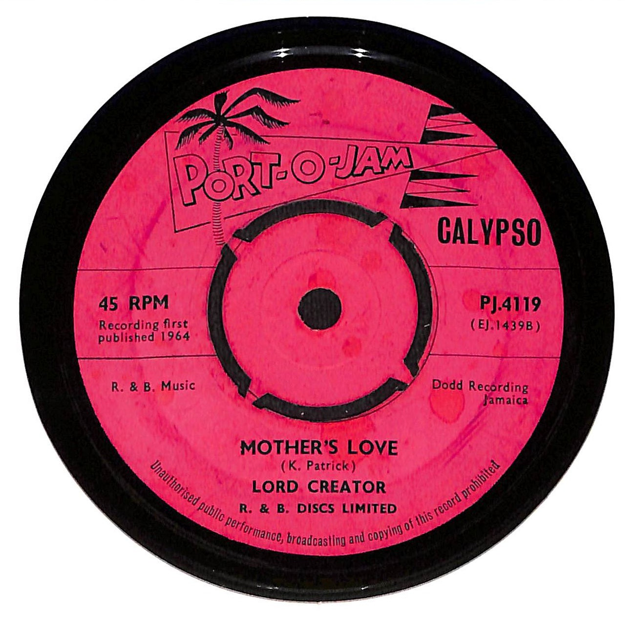 Jamaica's Anniversary c/w Mothers Love