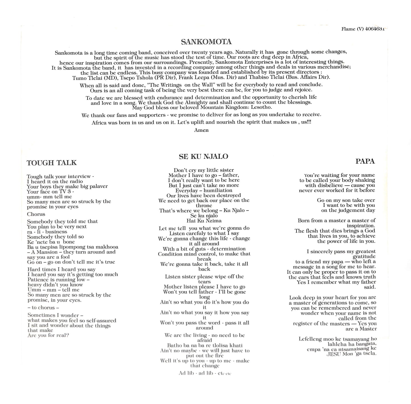 The Writing On The Wall