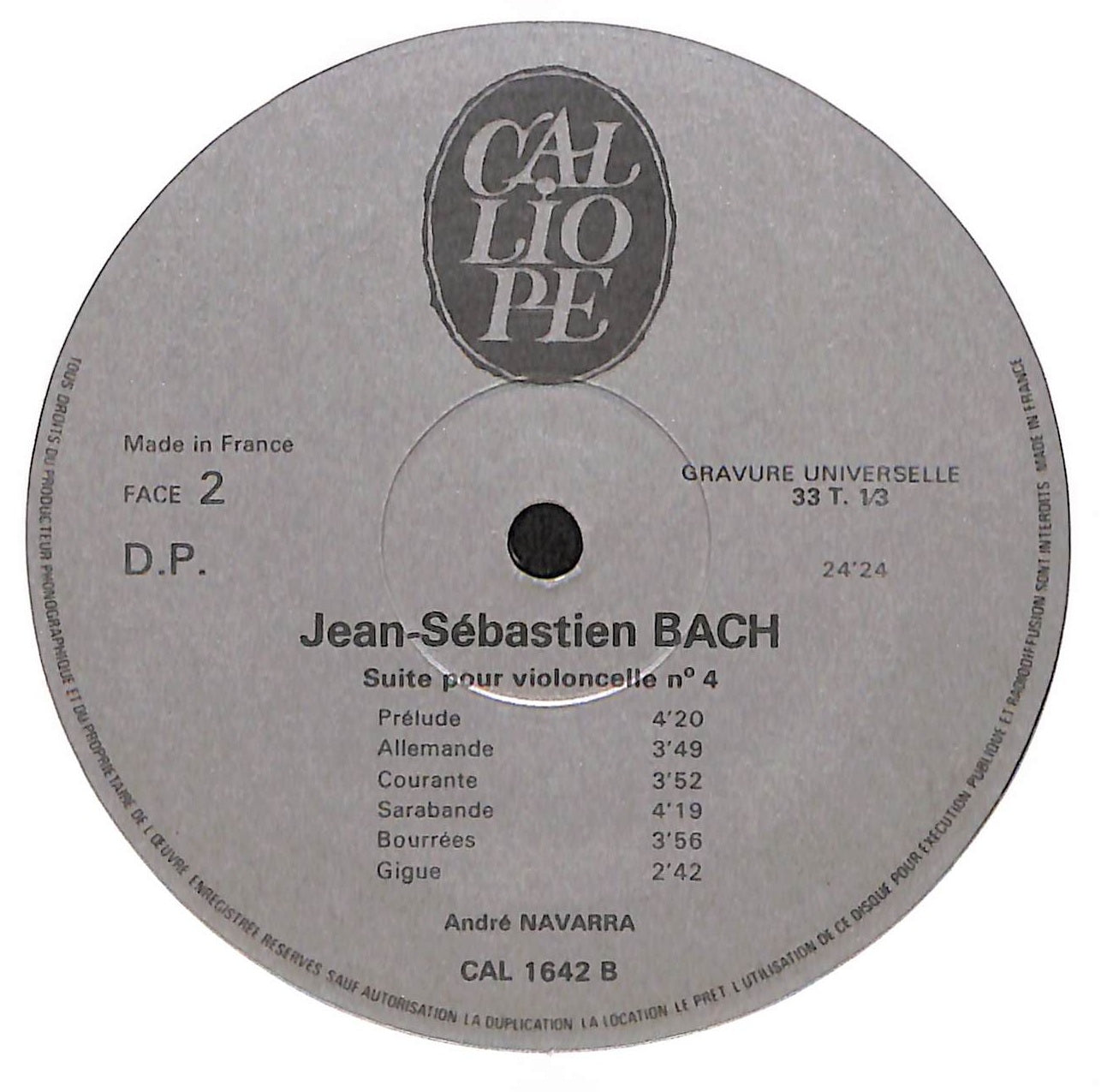 Suites Pour Violoncelle 3 Et 4 BWV 1009 Et 1010