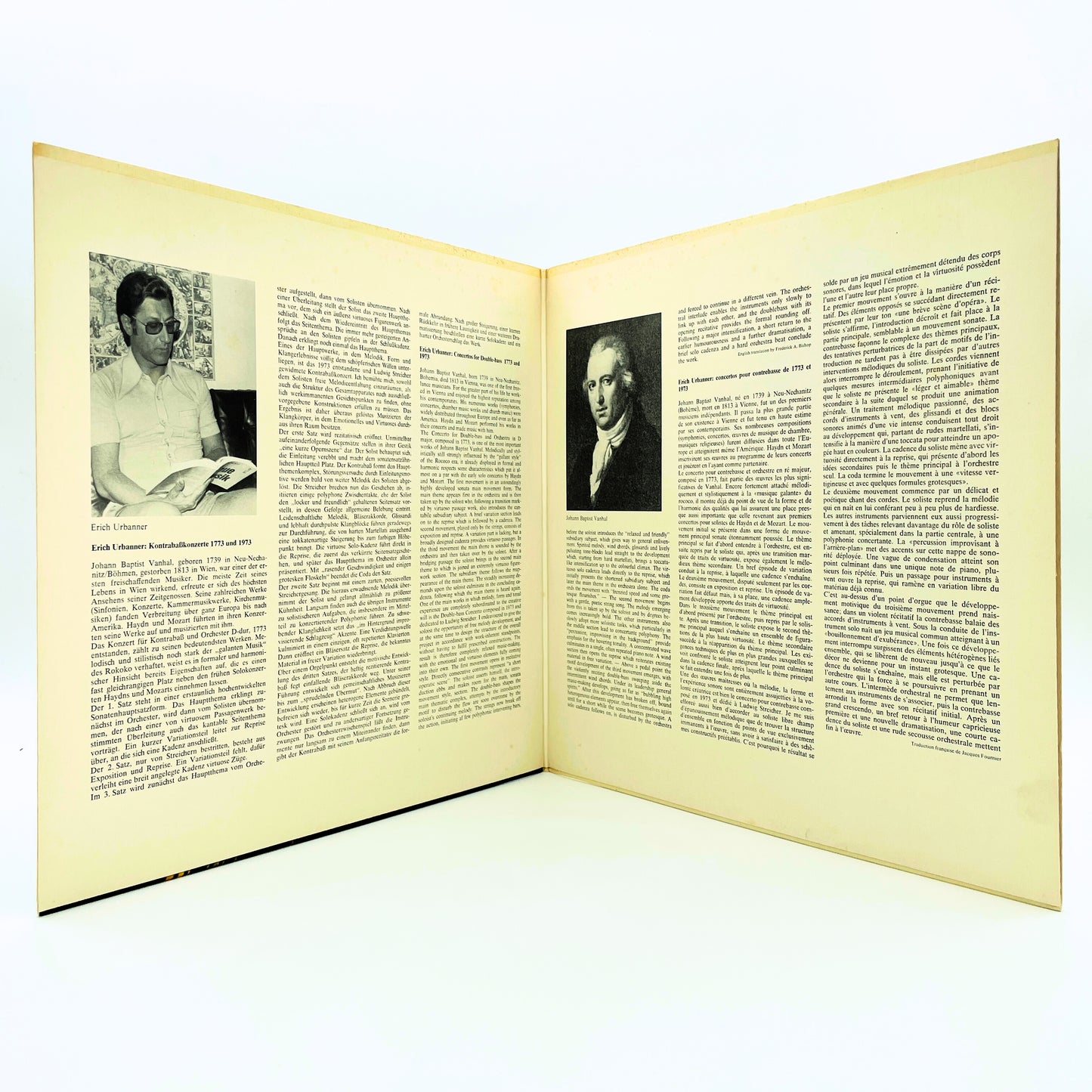 Kontrabaß-Konzerte = Double-bass Concertos = Concertos Pour Contrebasse