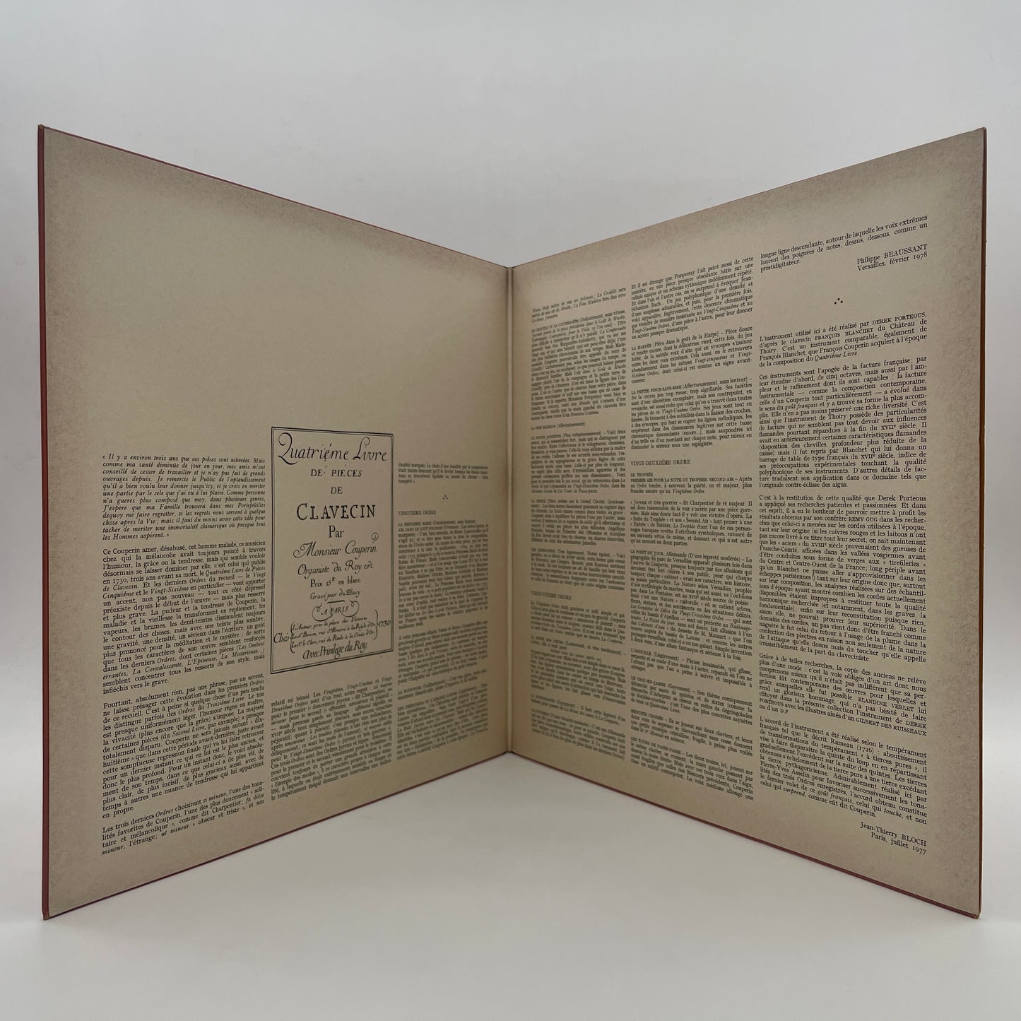 Quatrième Livre De Piéces De Clavecin : Vingtième, Vingt-Unième & Vingt-Deuxième Ordres