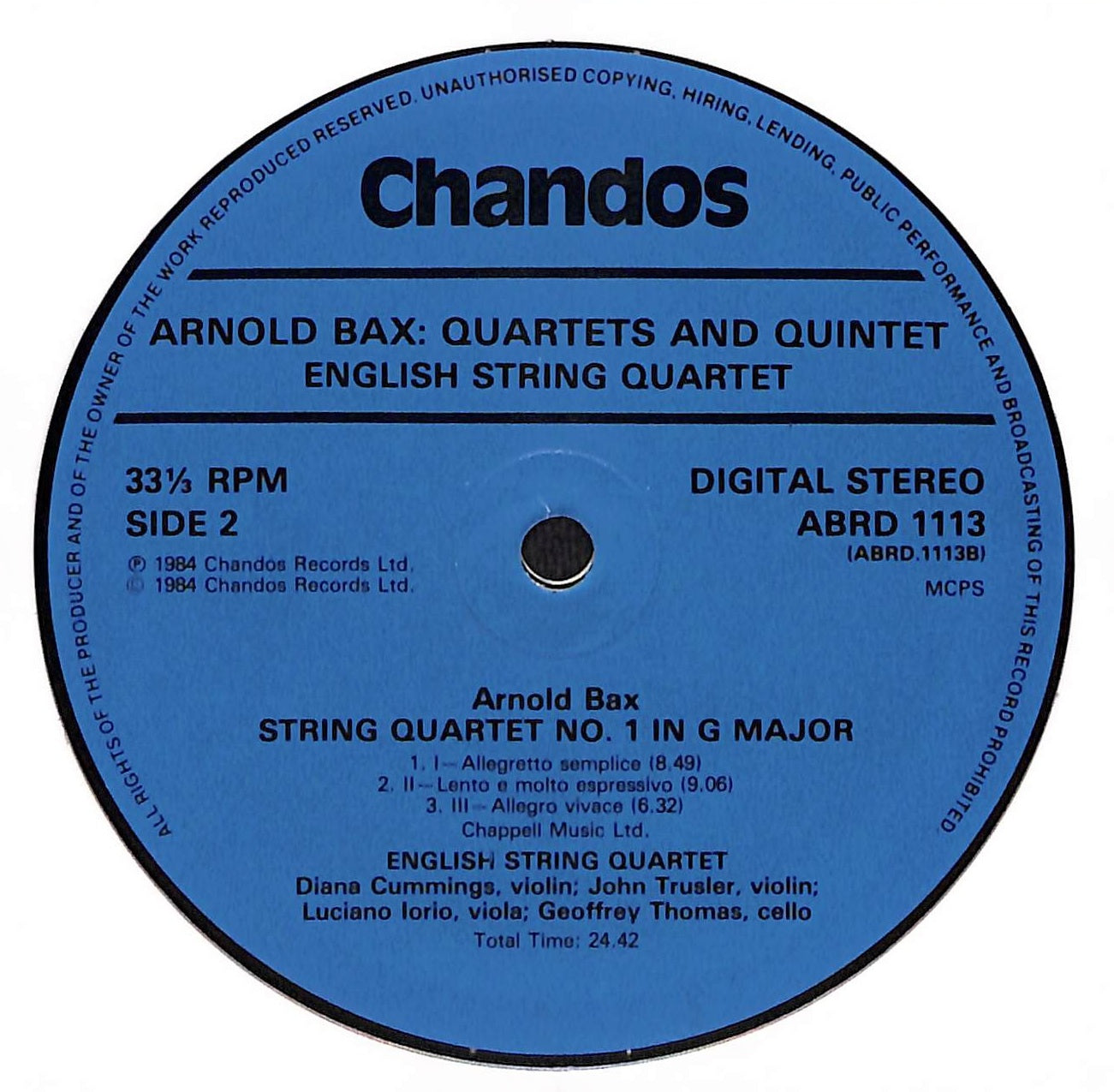 String Quartet No. 1 / Piano Quartet / Harp Quintet