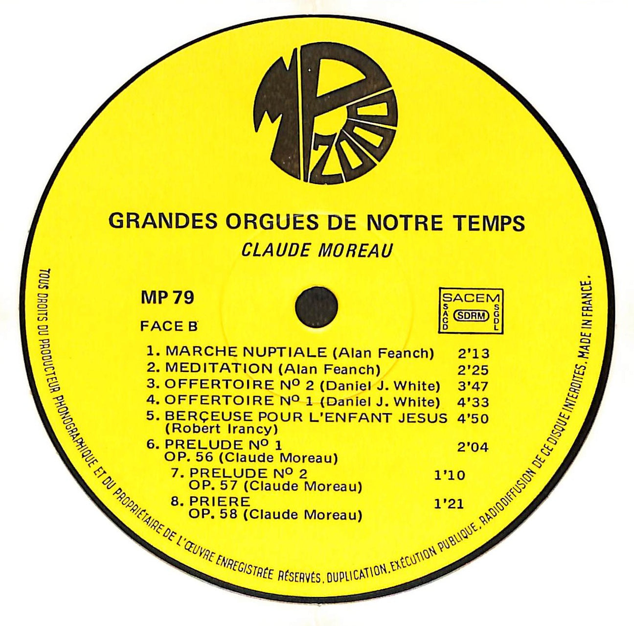 Grandes Orgues De Notre Temps