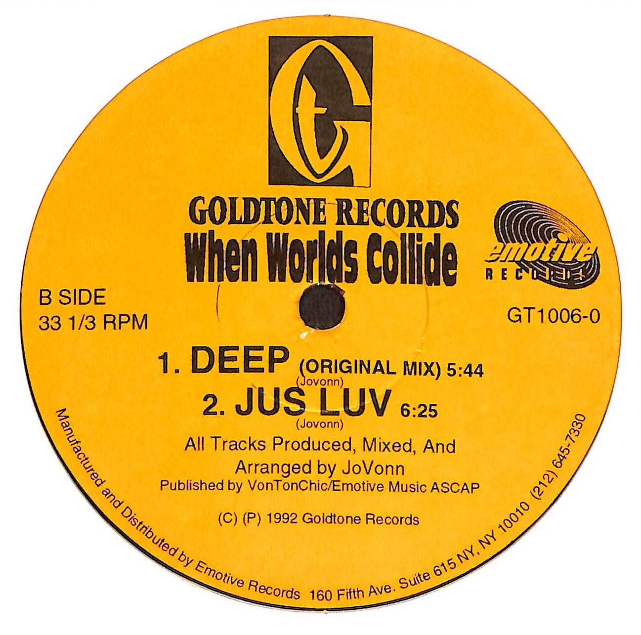 Deep / Jus Luv