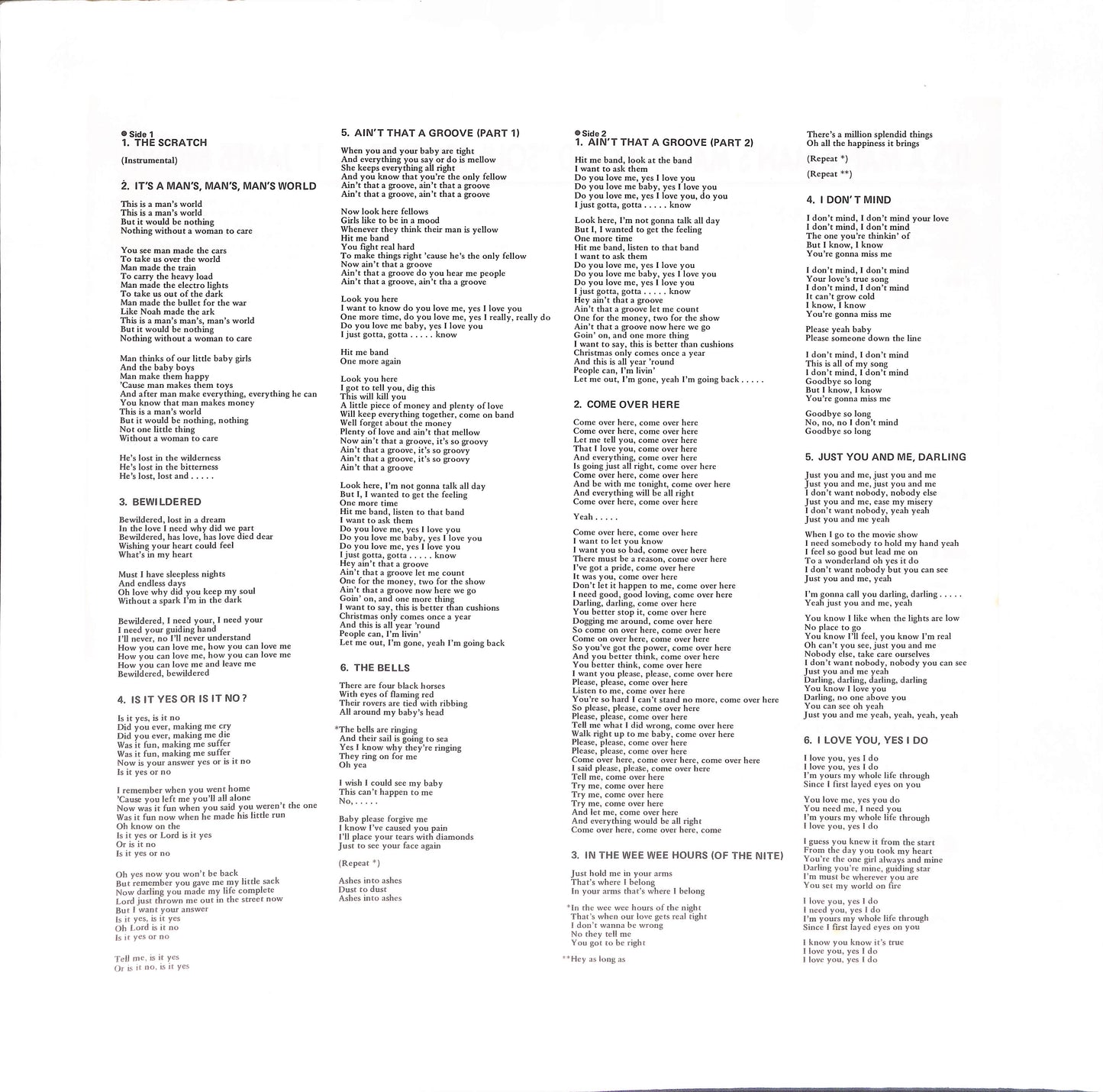 It's A Man's, Man's, Man's World