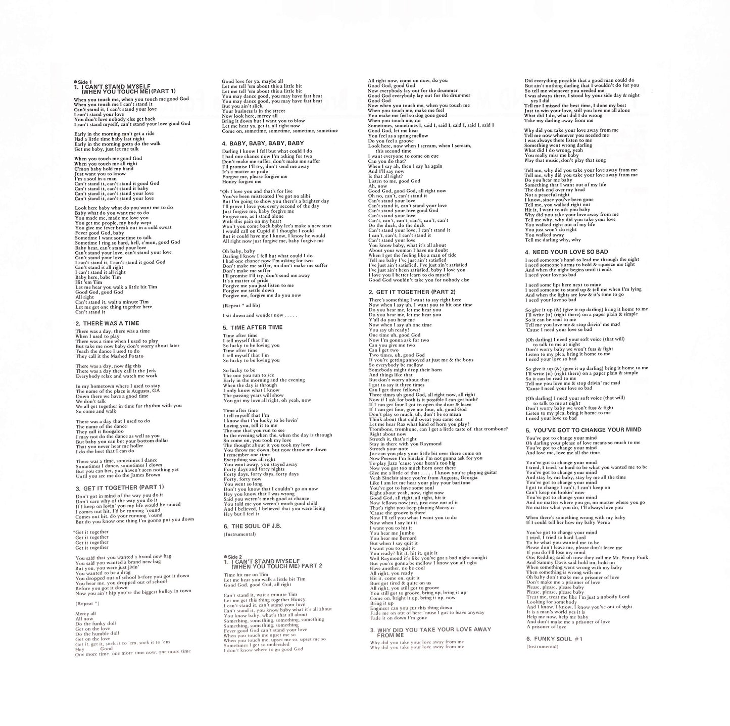 I Can't Stand Myself When You Touch Me