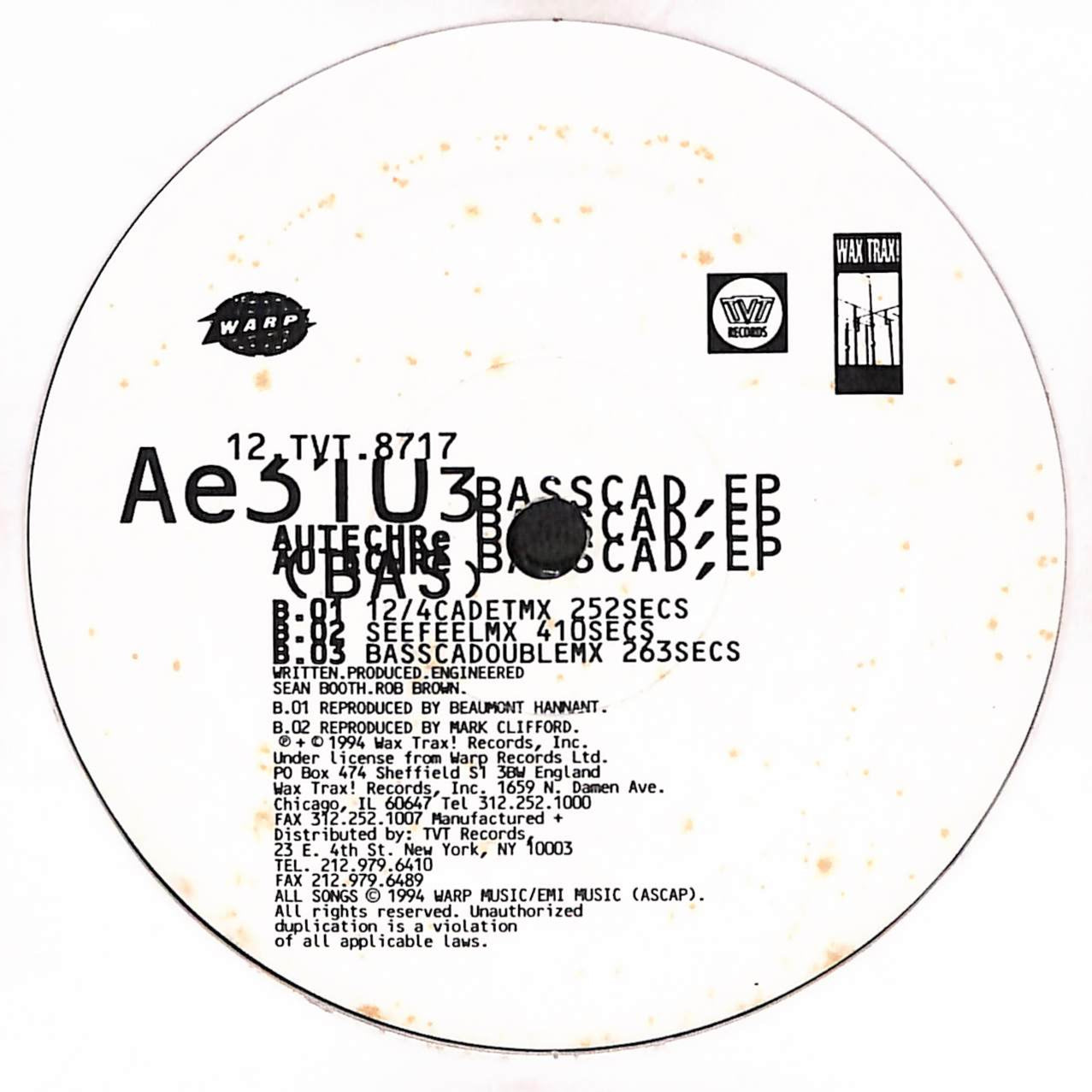 Basscad,EP (Basscadetmxs.3A)