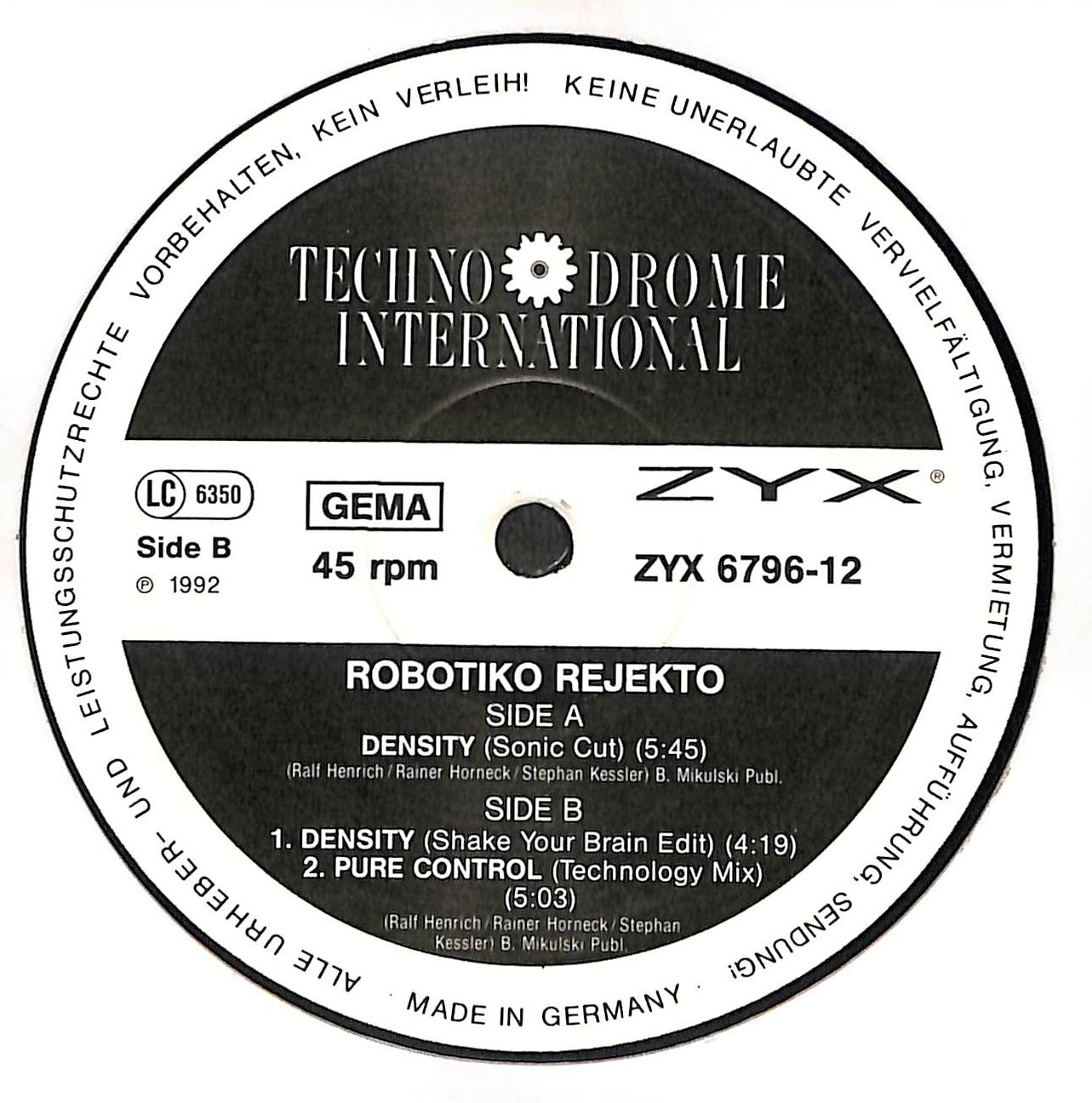 Density / Pure Control