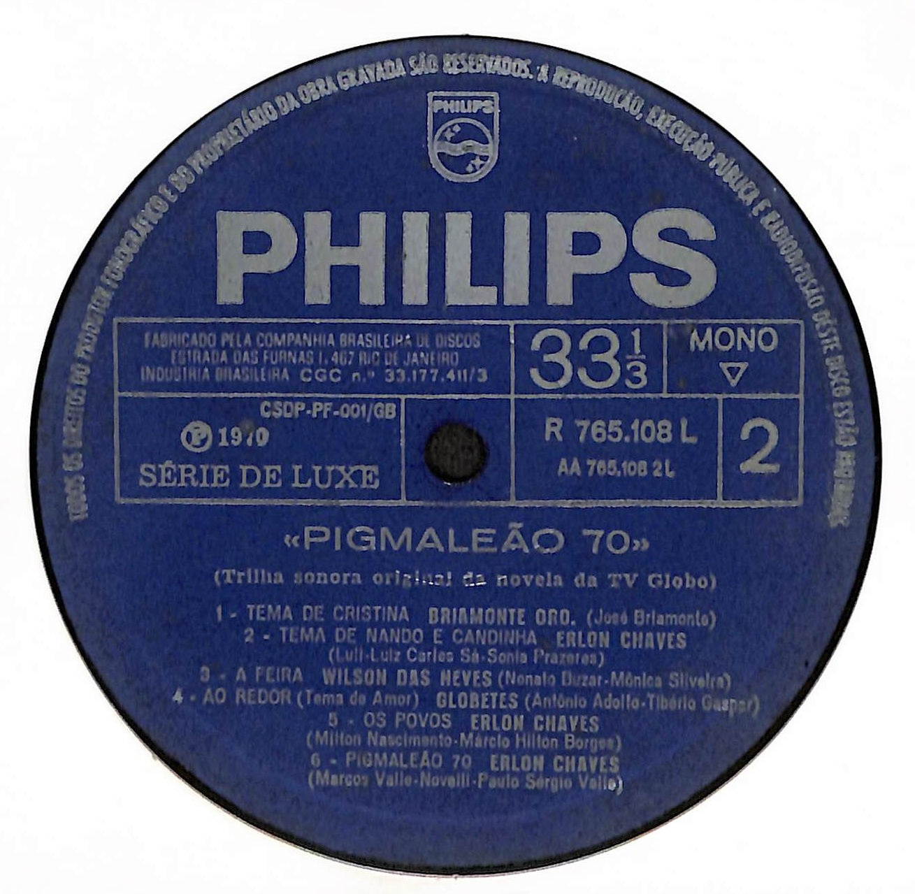 Pigmalião 70 (Trilha Sonora Original Da Novela Da TV Globo)