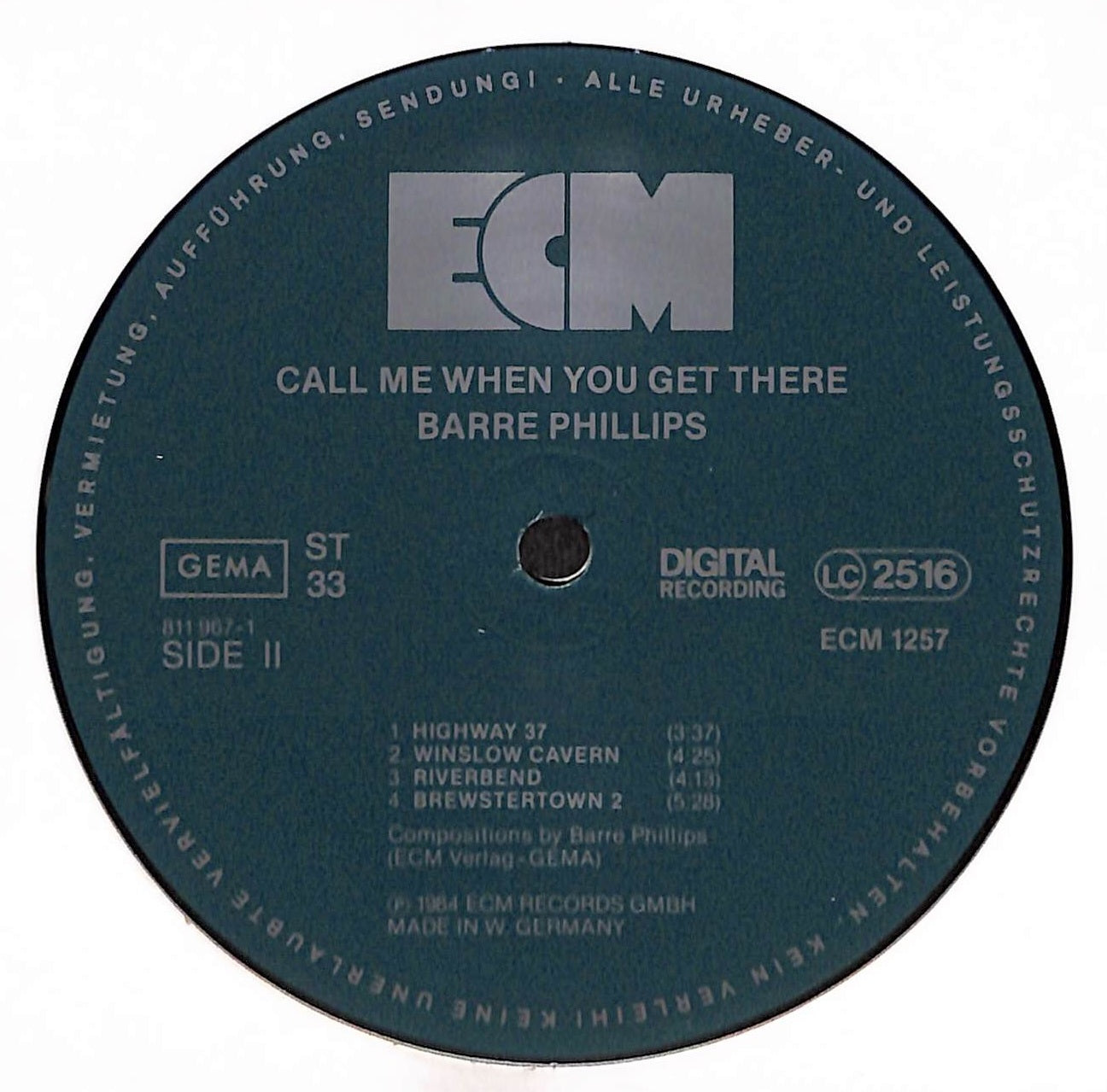 Call Me When You Get There