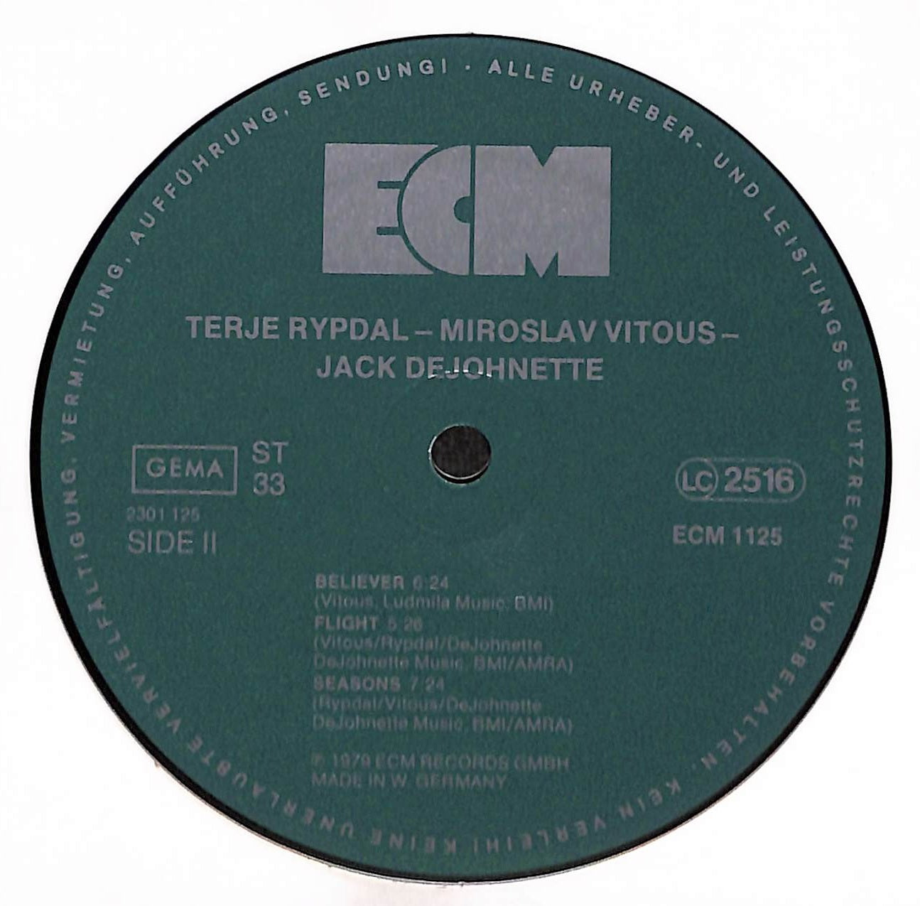 Terje Rypdal / Miroslav Vitous / Jack DeJohnette