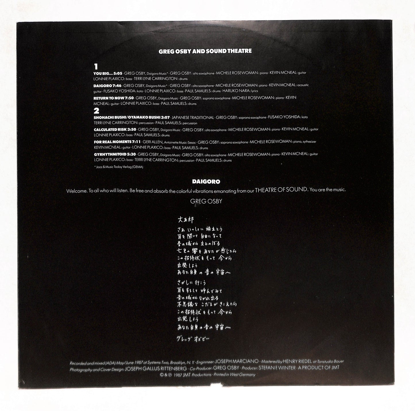 Greg Osby And Sound Theatre