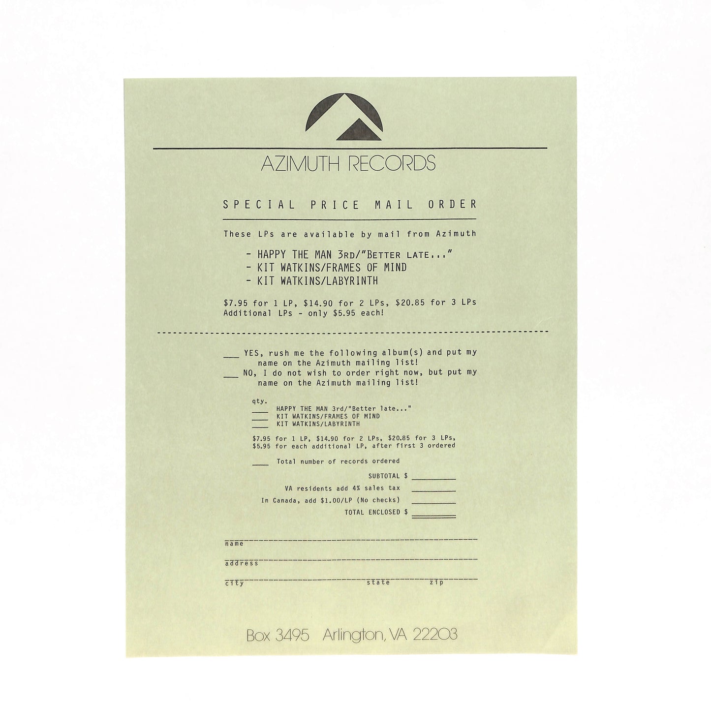 3rd - "Better Late..."