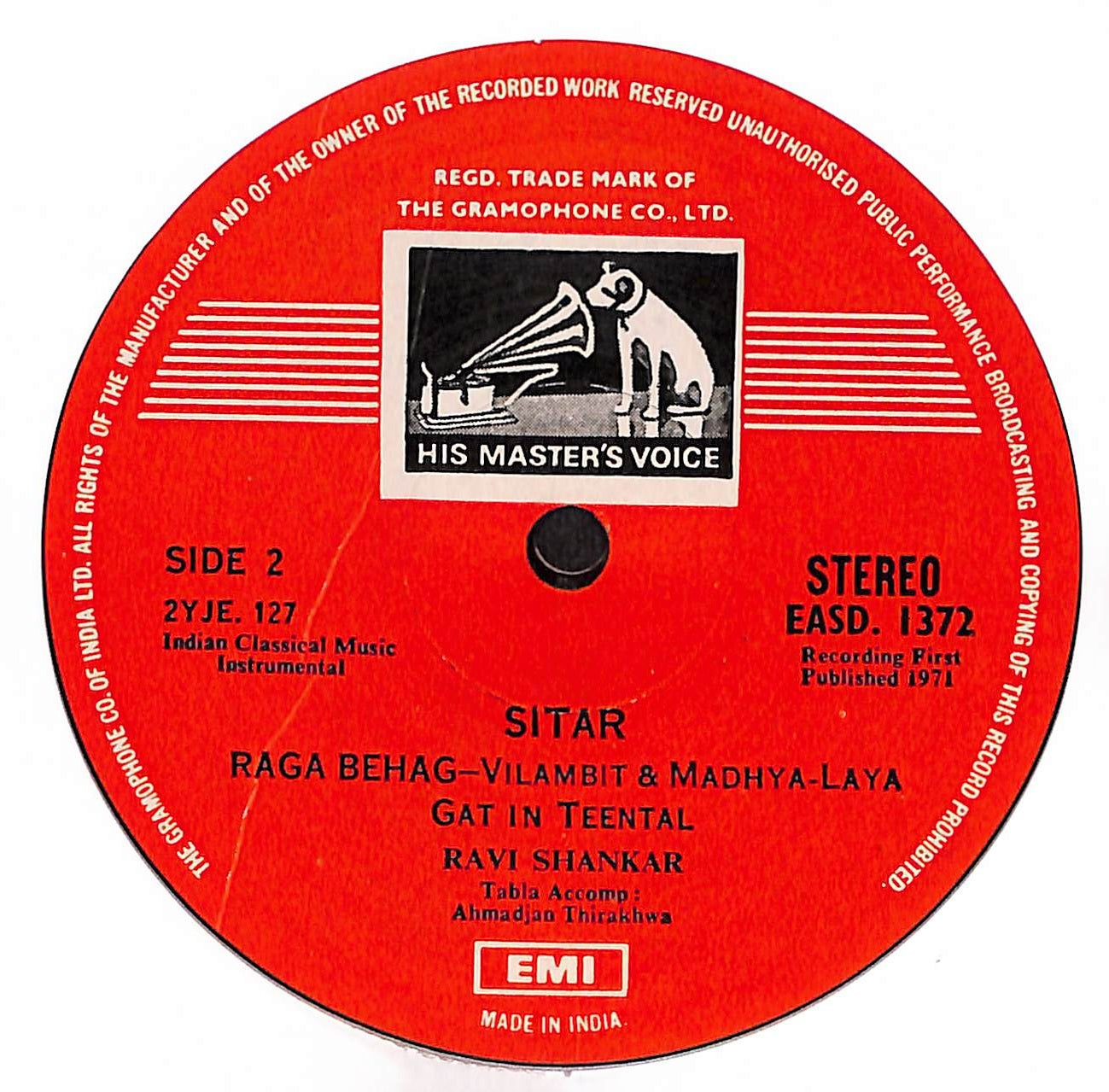 Padma Bhushan Pandit Ravi Shankar / Padma Bhushan Ustad Ahmedjan Thirakhwa